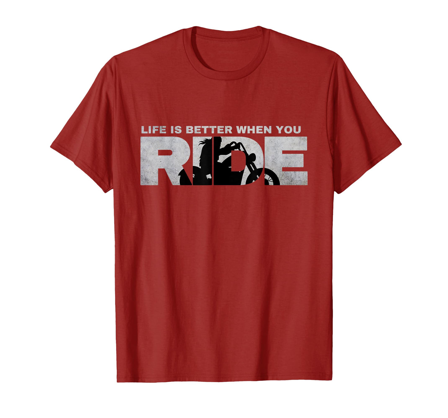 Life Is Better When You Ride - Biker Motorcycle Motorcycling T-Shirt