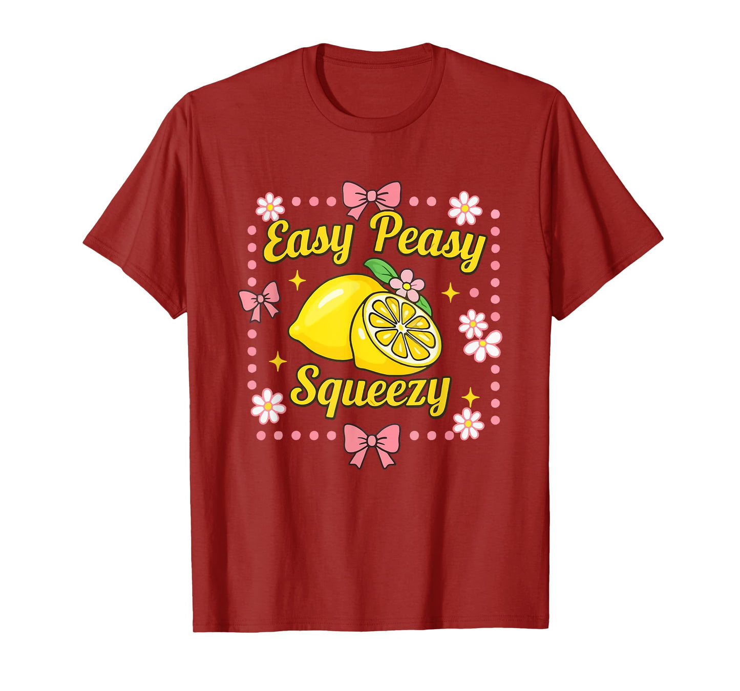 Easy Peasy Lemon Squeezy Lemonade Crew Funny Lemon Lemonade T-Shirt