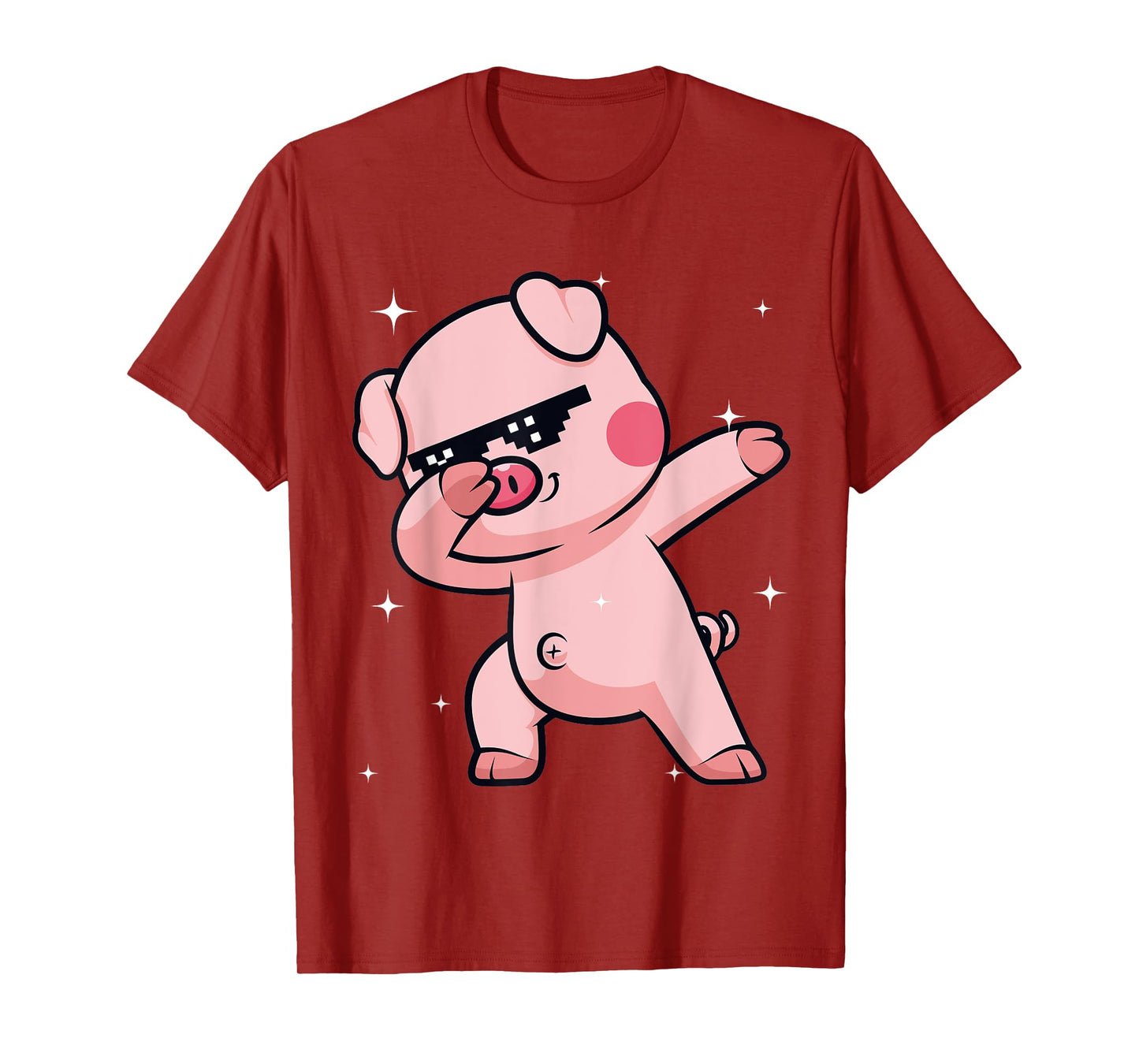 Men Women Kids Funny Pig Dabbing Animals Wildlife Parties T-Shirt