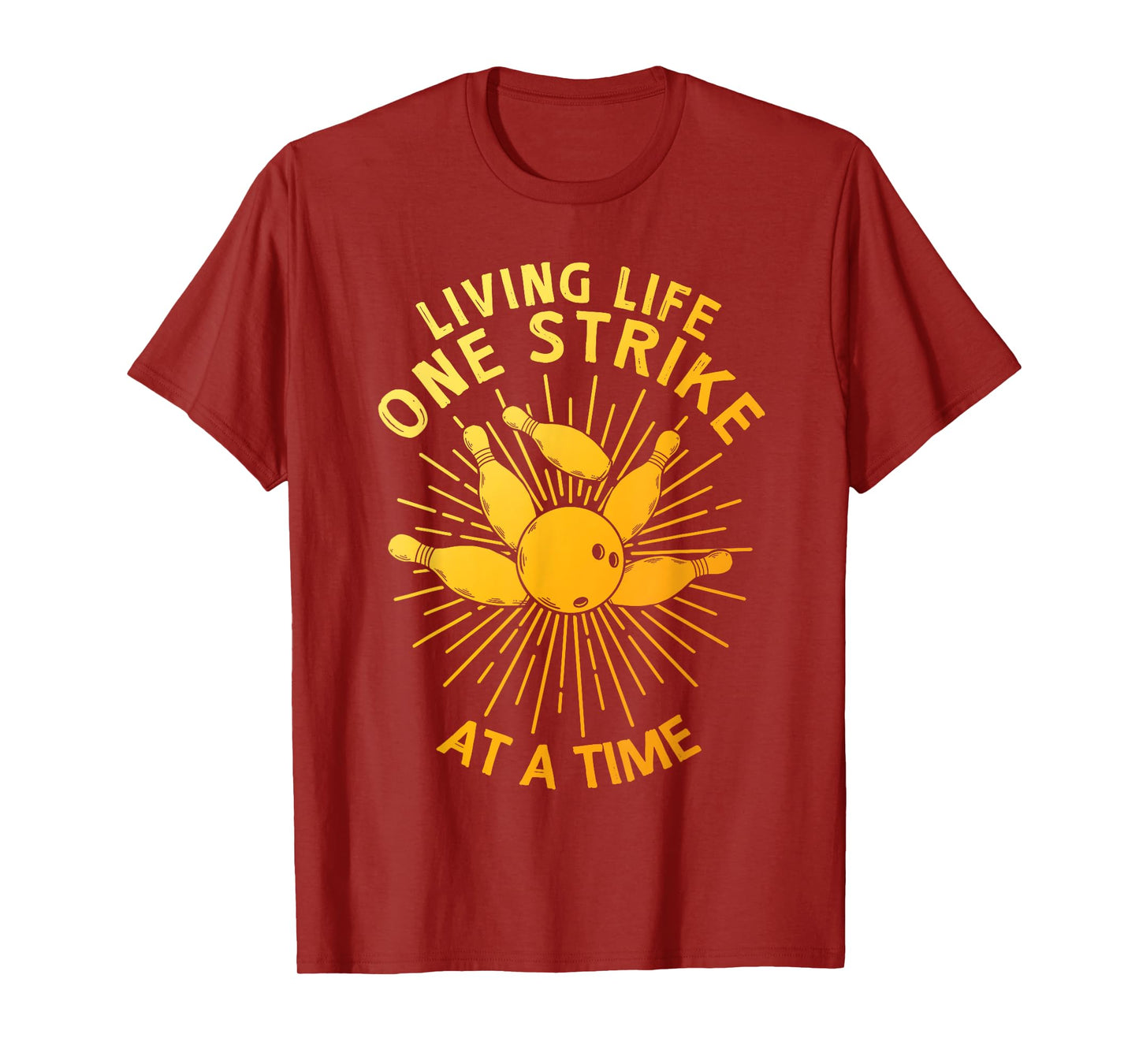 Cool Bowling Art For Men Women Kids Strike Team Gag Bowler T-Shirt