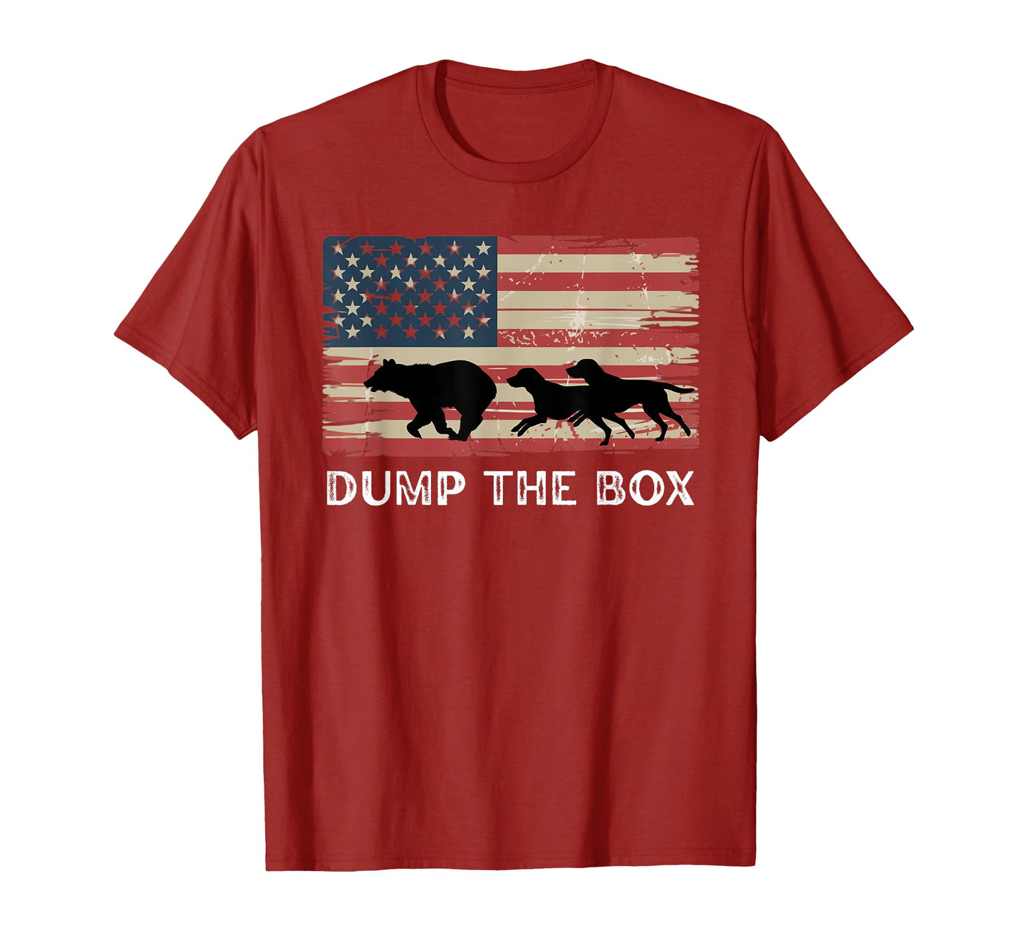 Fife Life Dump The Box Bear Hunting Hounds Vintage American T-Shirt