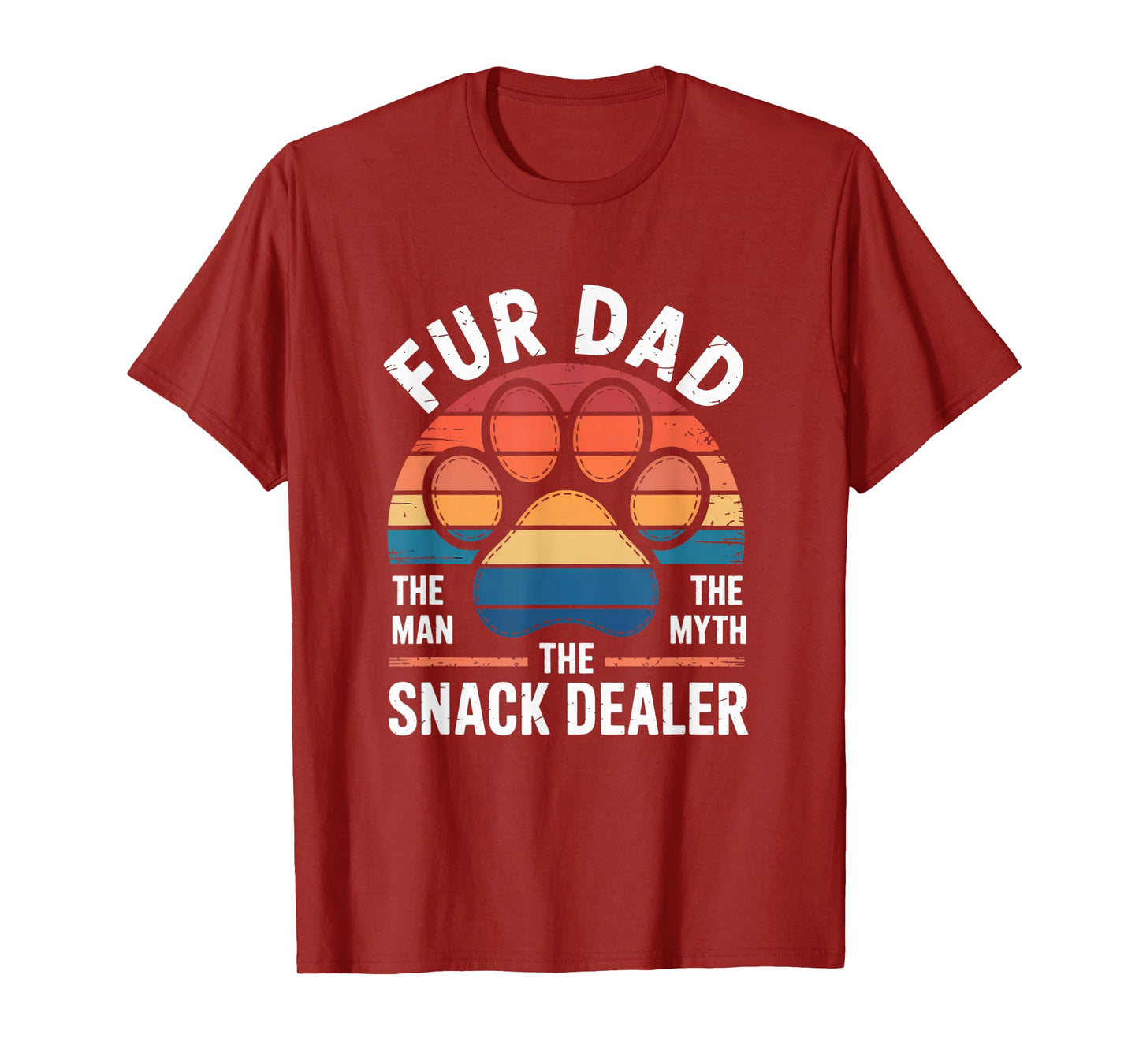 Fur Dad Proud Pet Parent Animal Lover Design T-Shirt
