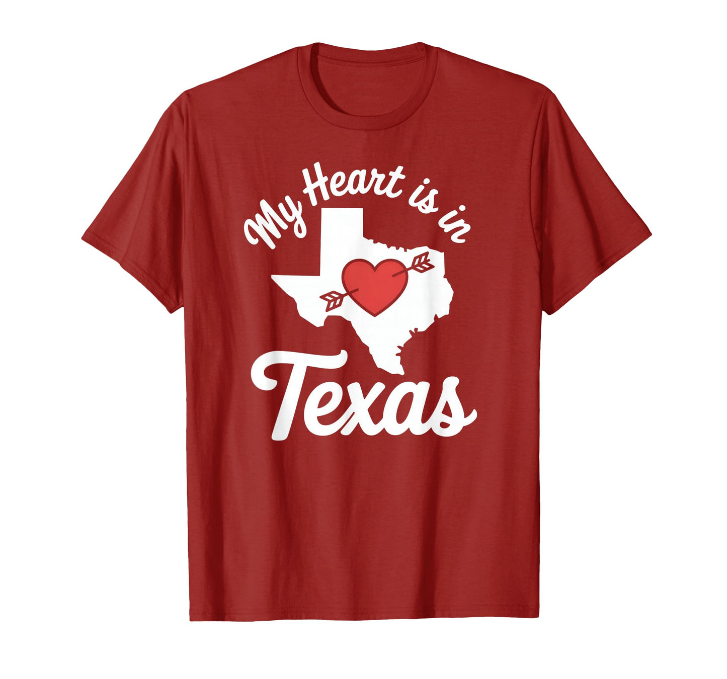 My Heart is in Texas Cute Texas Love T-Shirt