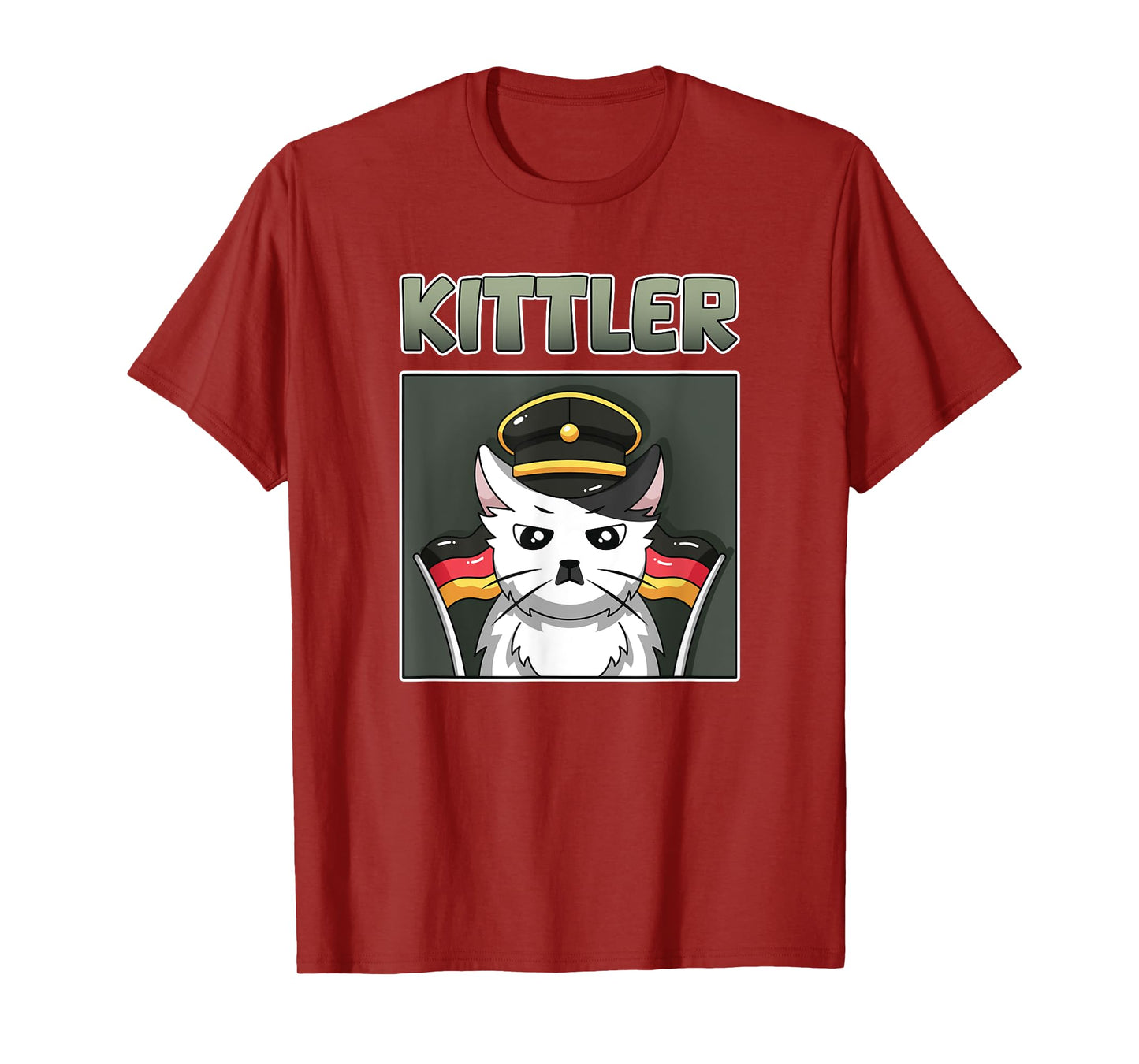 Kittler Cat Cool Grumpy Animal Viral Cartoon Kawaii Tee T-Shirt