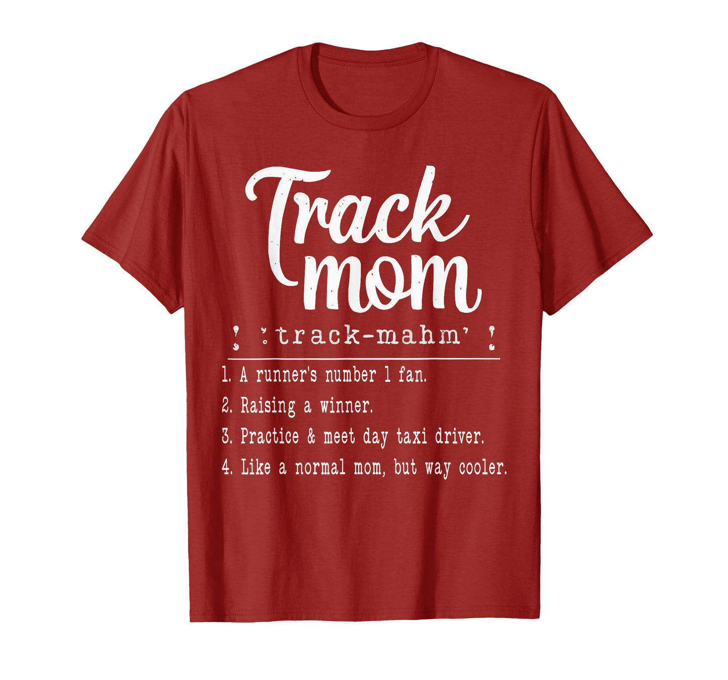 Track And Field Mom Athlete Runner Mothers Day T-Shirt
