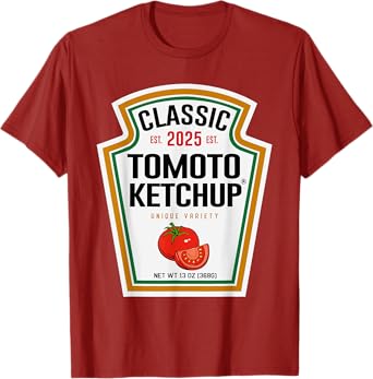 Red Ketchup DIY Halloween Costume Matching Group Ketchup T-Shirt