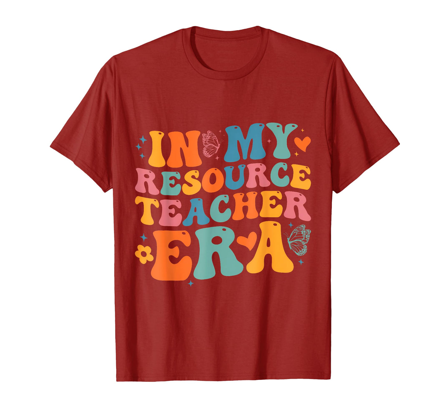 Groovy In My Resource Teacher Era Funny Men Women T-Shirt