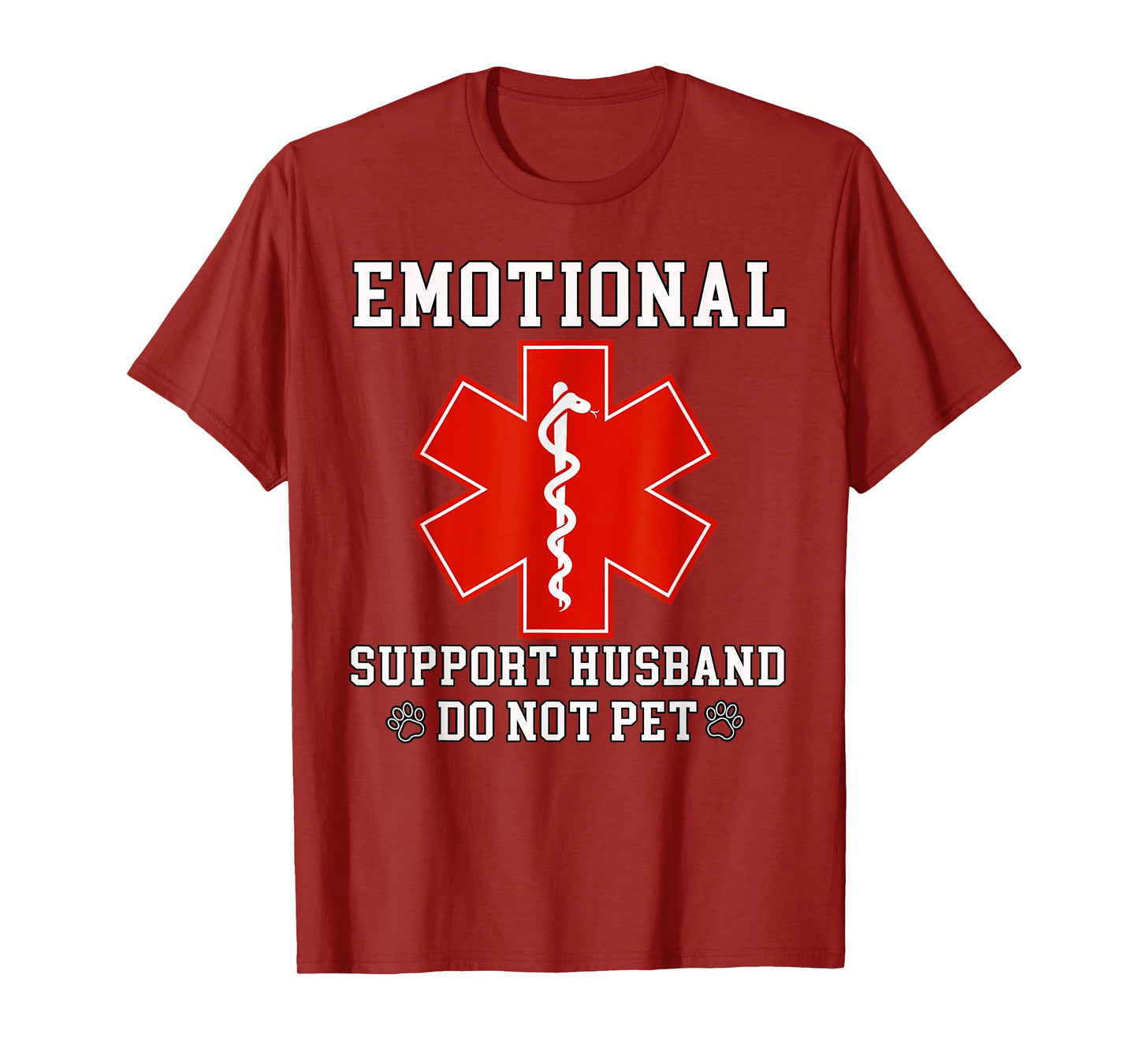 Emotional Support Husband Do Not Pet Funny T-Shirt