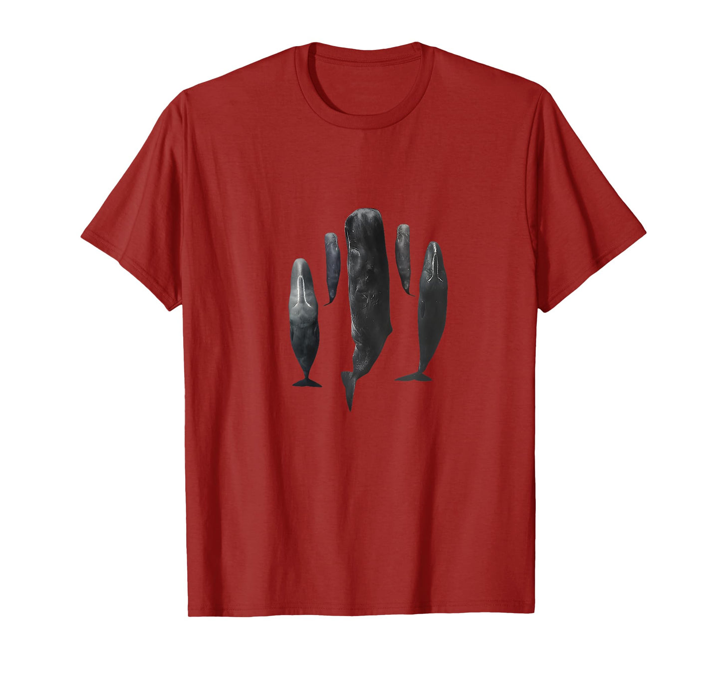 Sleeping Sperm Whales Whale School Sea Creatures Ocean Nature T-Shirt