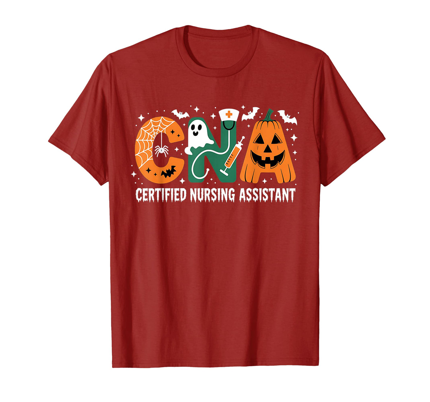 Halloween CNA Shirt Nurse Halloween Pumpkin Nurse Halloween T-Shirt