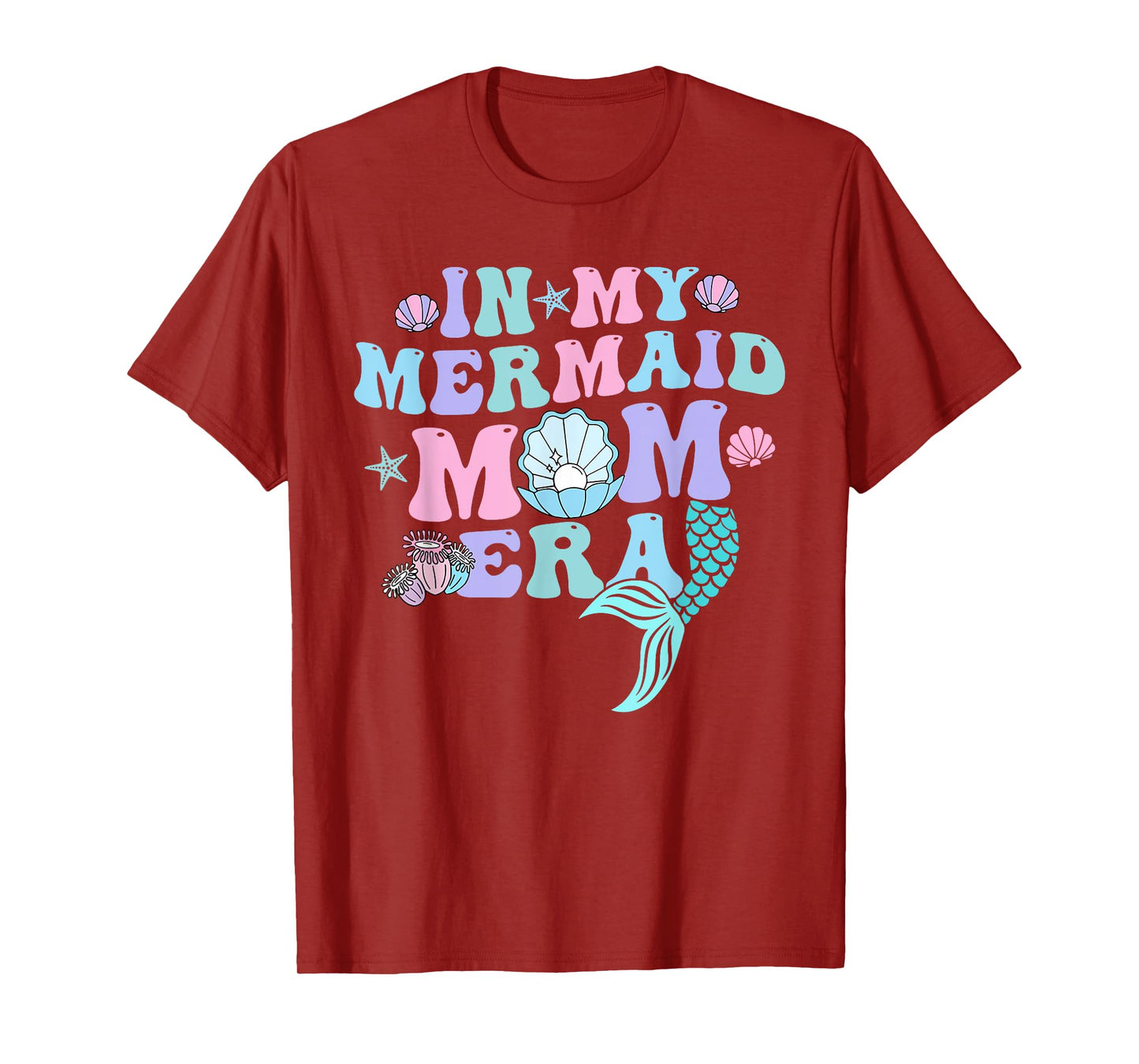 In My Mermaid Mom Era Family Matching Birthday T-Shirt