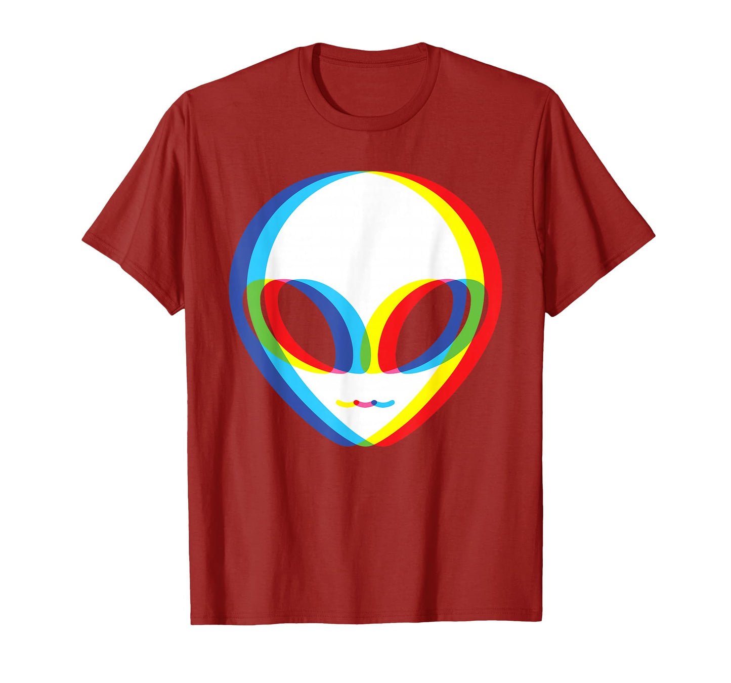 Alien Head Glitch UFO Alien Lover T-Shirt