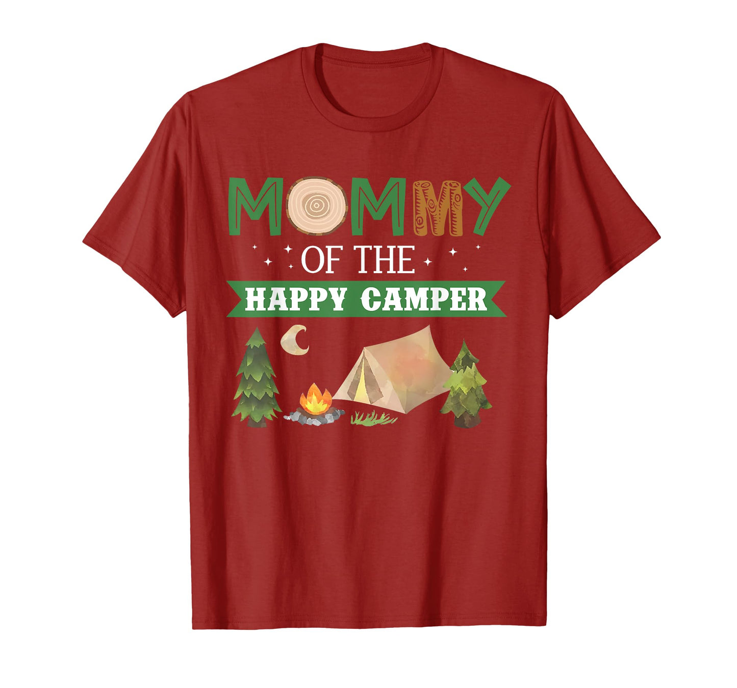 Mommy Of The Happy Camper Shirt Women 1st Bday Camping Trip T-Shirt