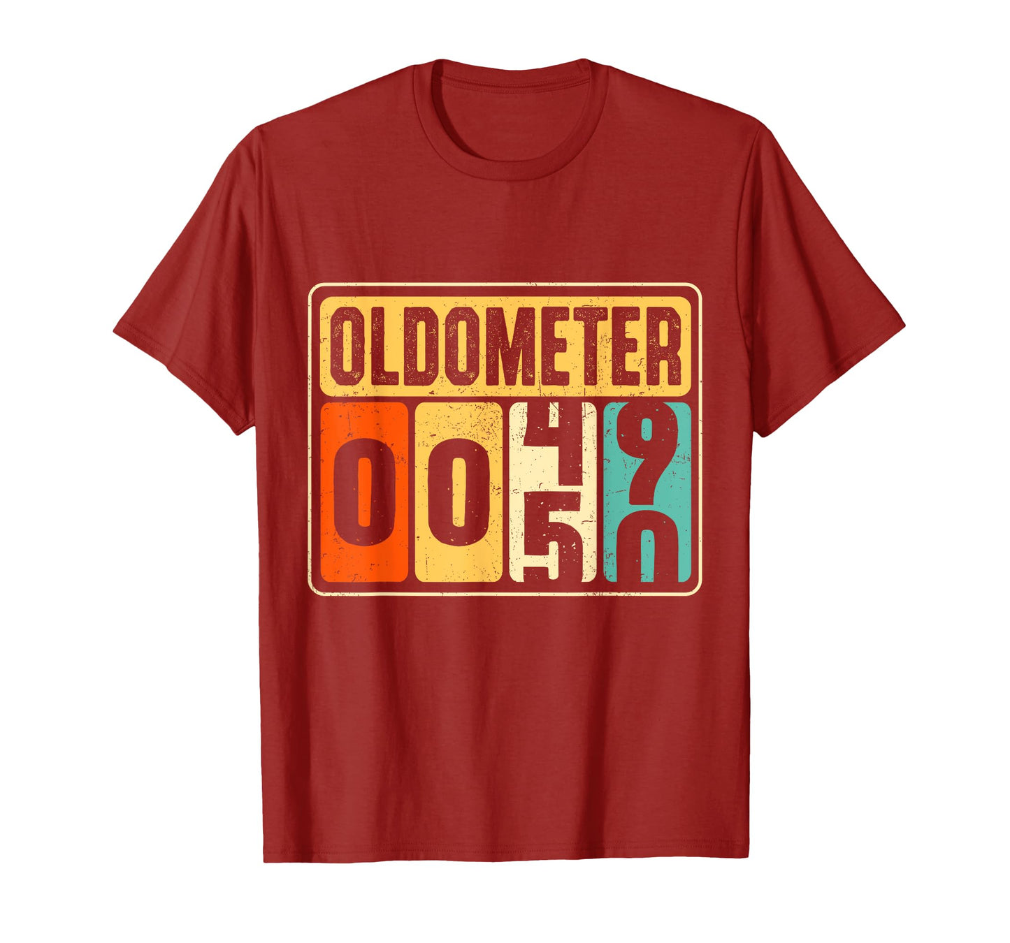 Oldometer 50 Vintage Birthday present for 50 Year Olds T-Shirt