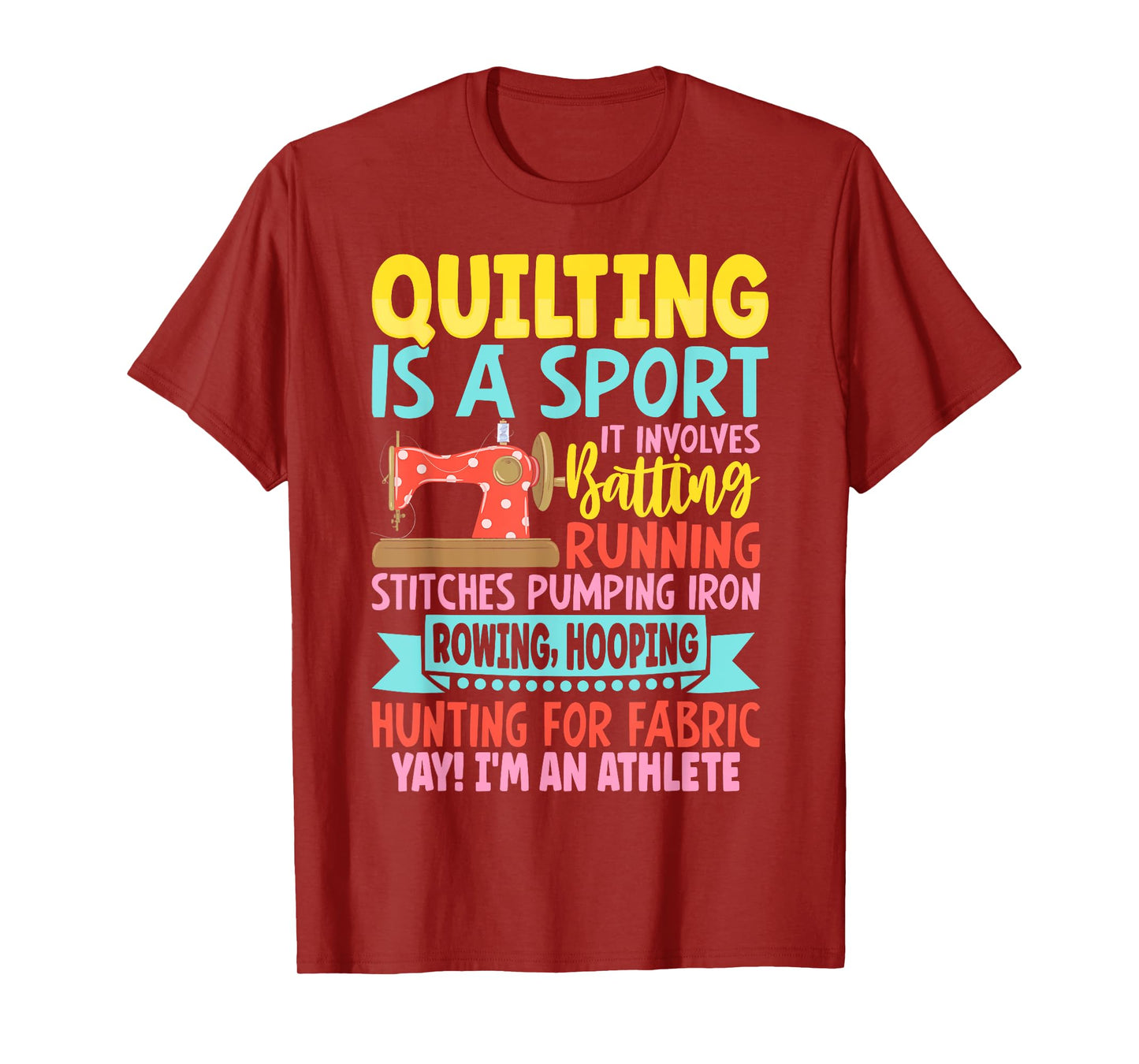 Funny Quilting Design For Women Girls Sewing Quilter T-Shirt