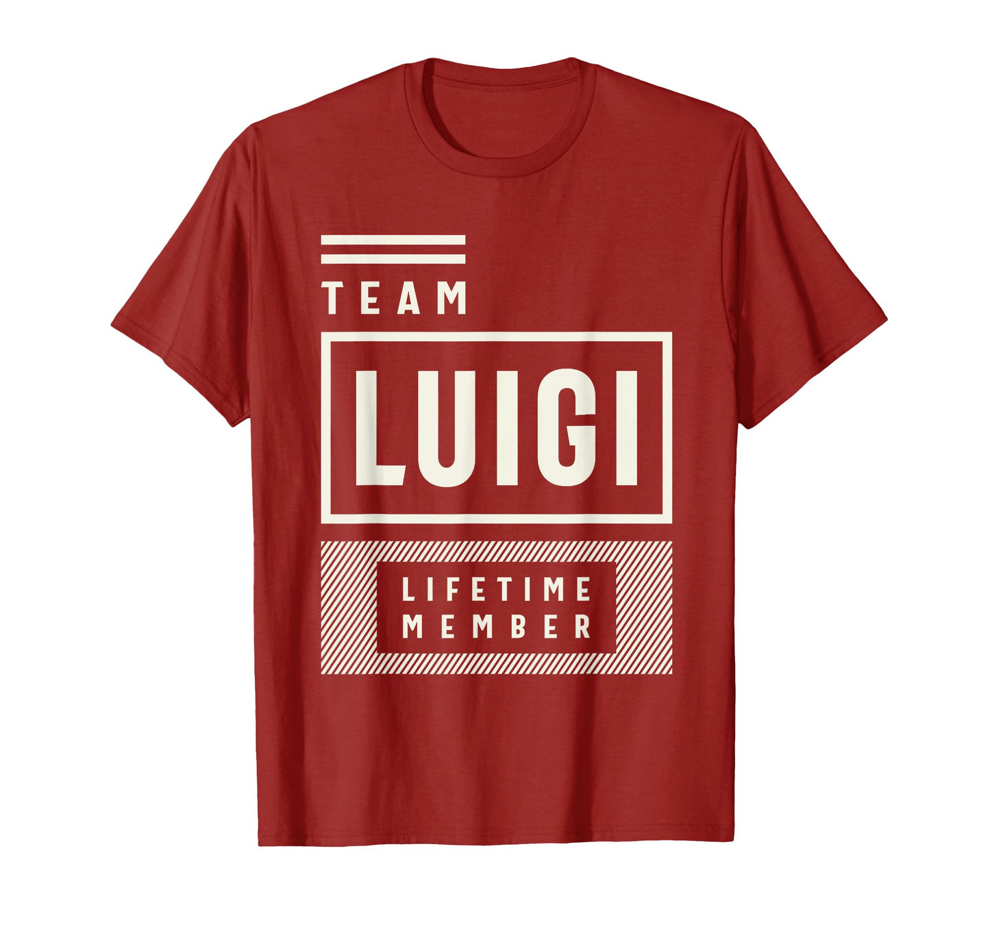 Team Luigi Lifetime Member Funny Name Luigi T-Shirt