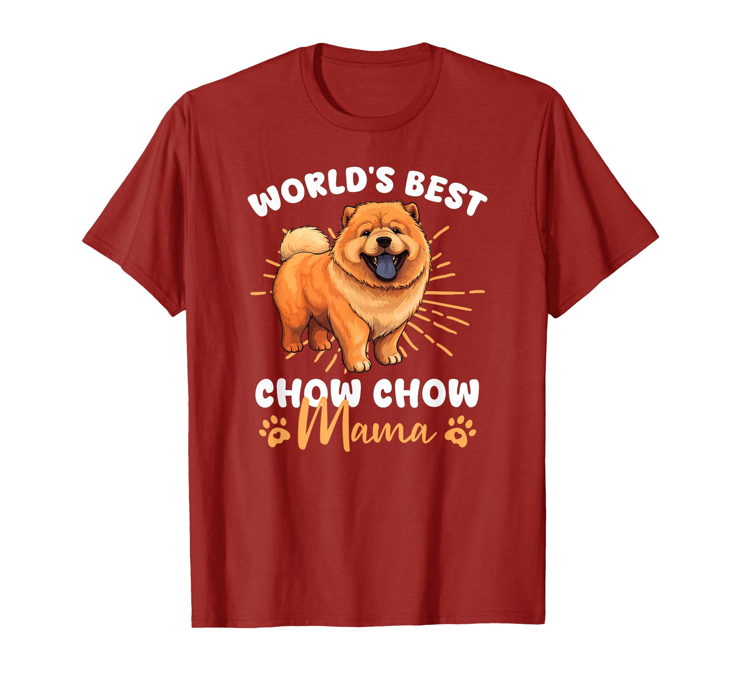 Chow Chow Dog Groovy World's Best Chow Chow mama T-Shirt for Men Women Kids