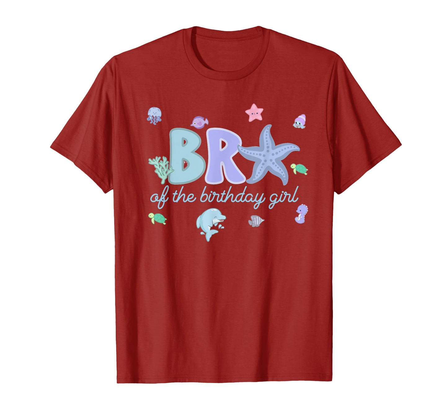 Bro of The Birthday Girl ONE-der The Sea Birthday Toddler T-Shirt