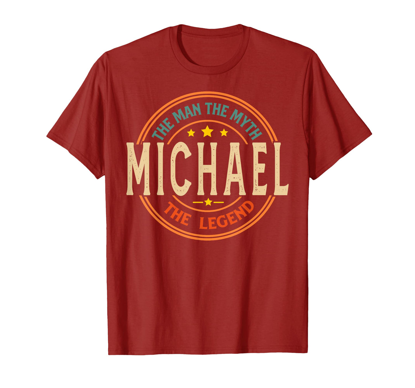 MICHAEL The Man The Myth The Legend Vintage Personalized T-Shirt