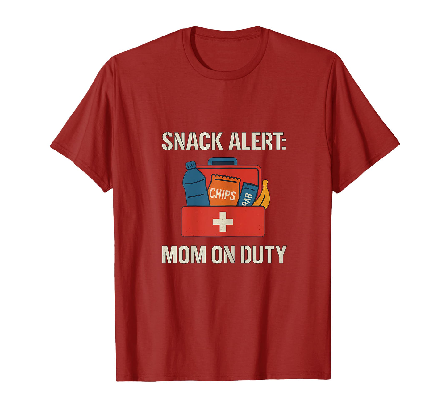 Snack Alert Mom On Duty Sports Mom Novelty T-Shirt