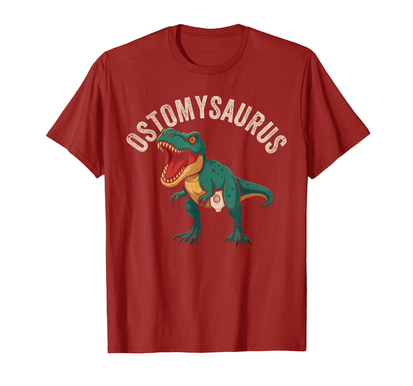 Ostomy Surgery Recovery Ostomysaurus Funny Ostomy Warrior T-Shirt