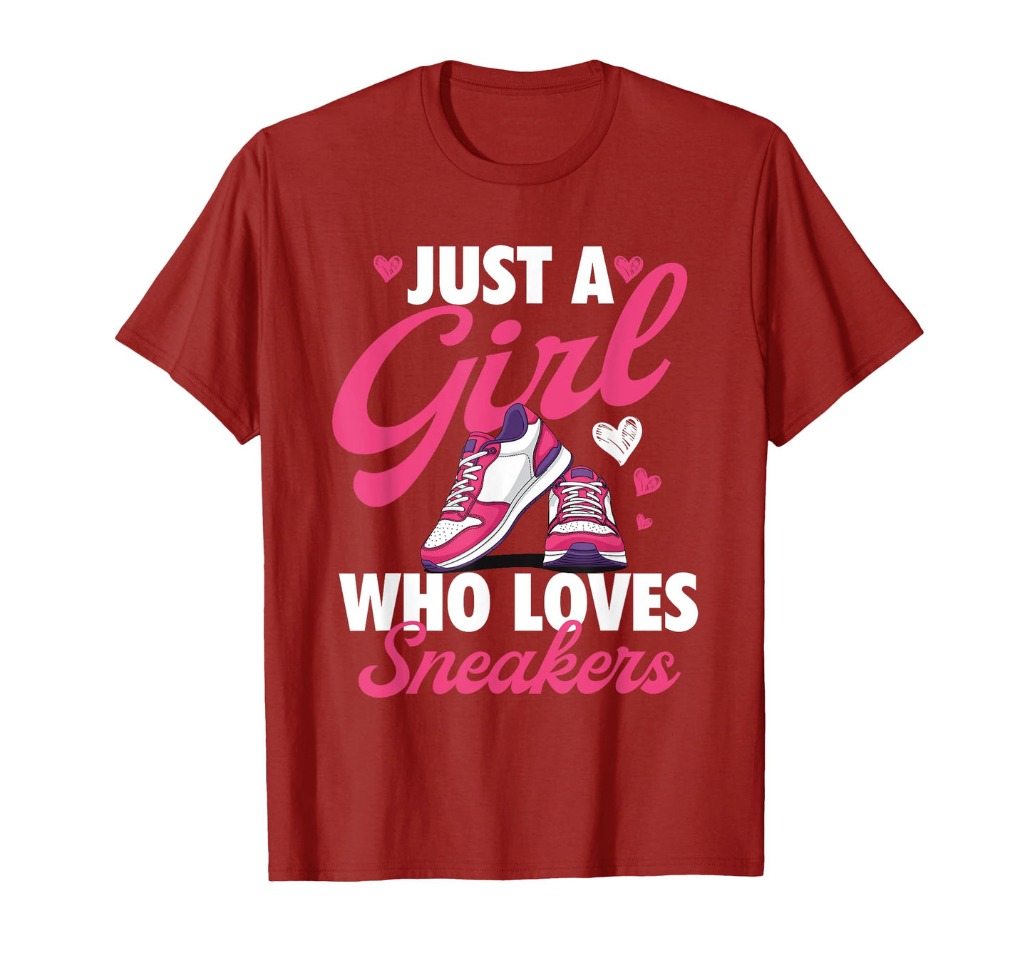 Just A Girl Who Loves Sneakers - Sneaker Head Sneaker Fan T-Shirt