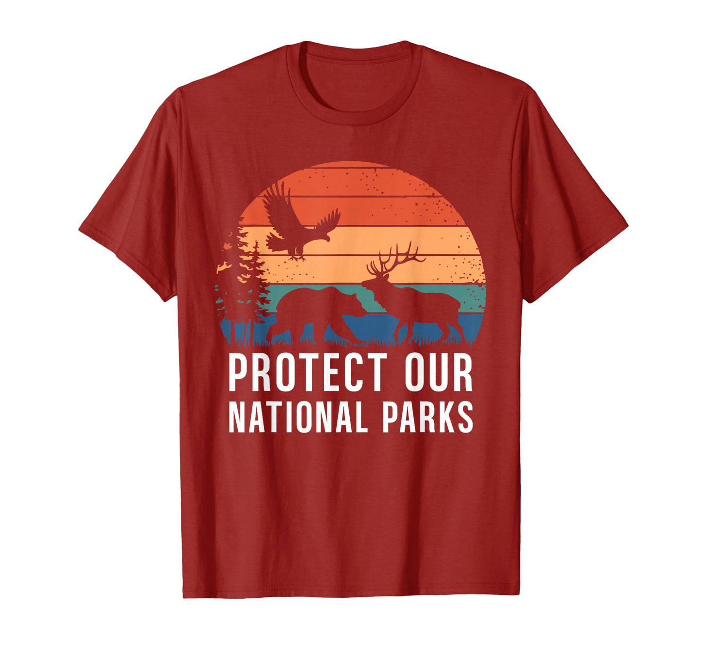 Protect Our National Parks Retro Wildlife Conservation T-Shirt