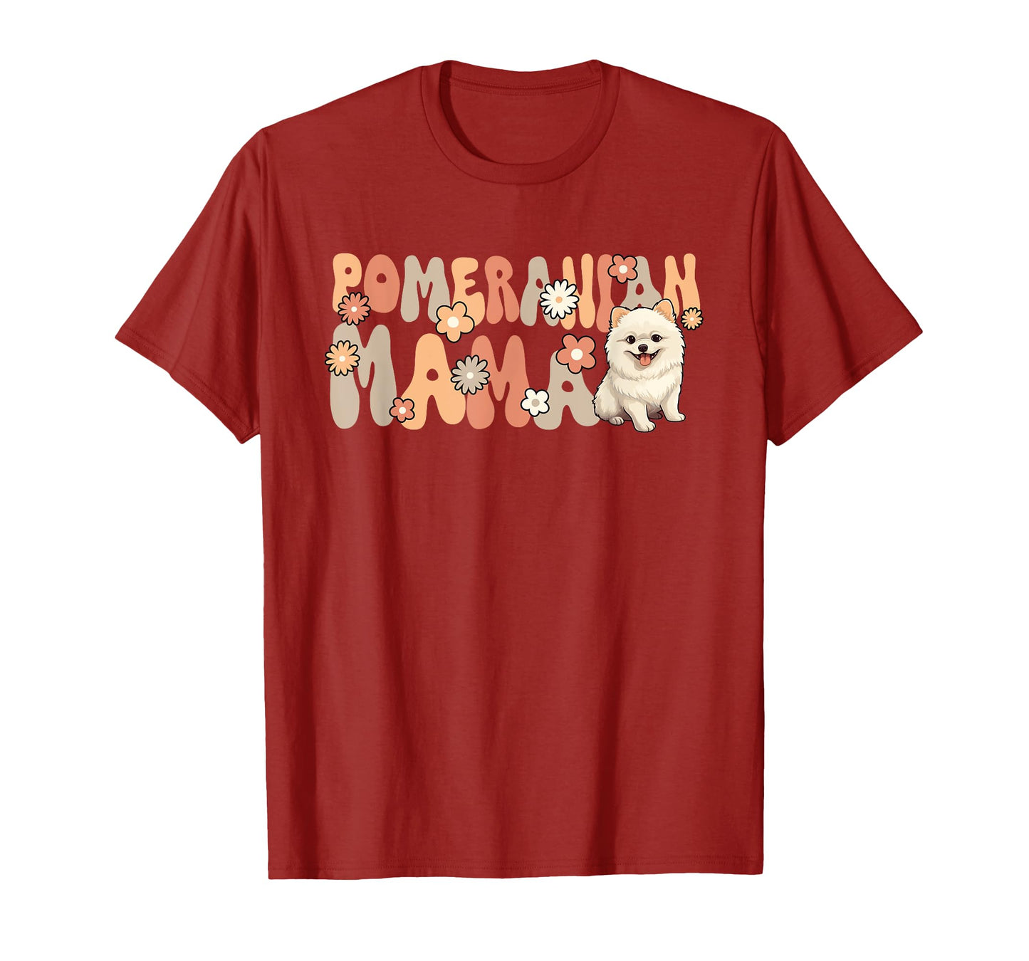 Pomeranian Groovy World's Best Pomeranian Mom T-Shirt