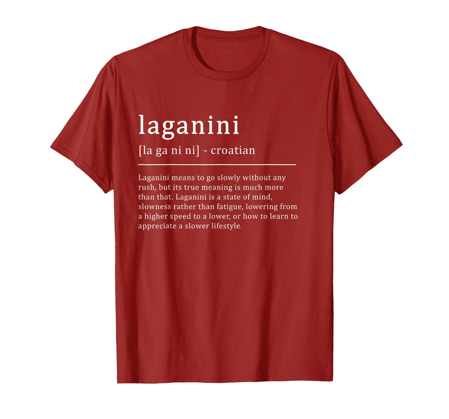 Laganini Definition Croatian T-Shirt