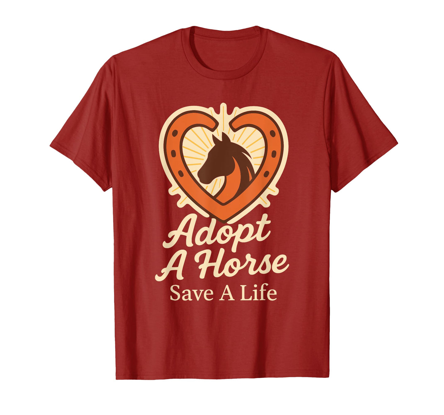 Horse Rescue Animal Sanctuary Equestrian Adoption Pride T-Shirt