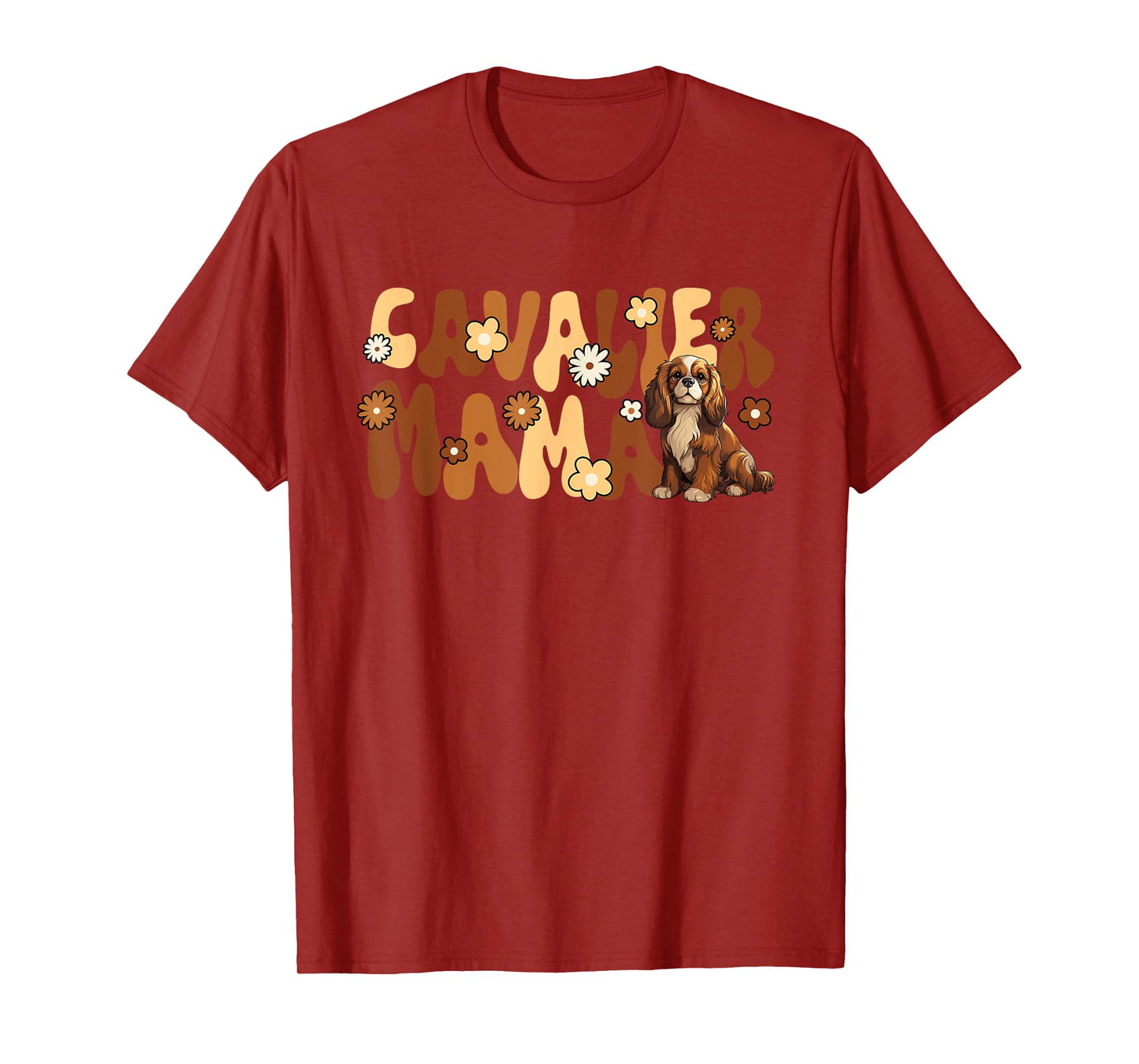 Cavalier King Charles Spaniel Groovy World's Best Cavalier T-Shirt