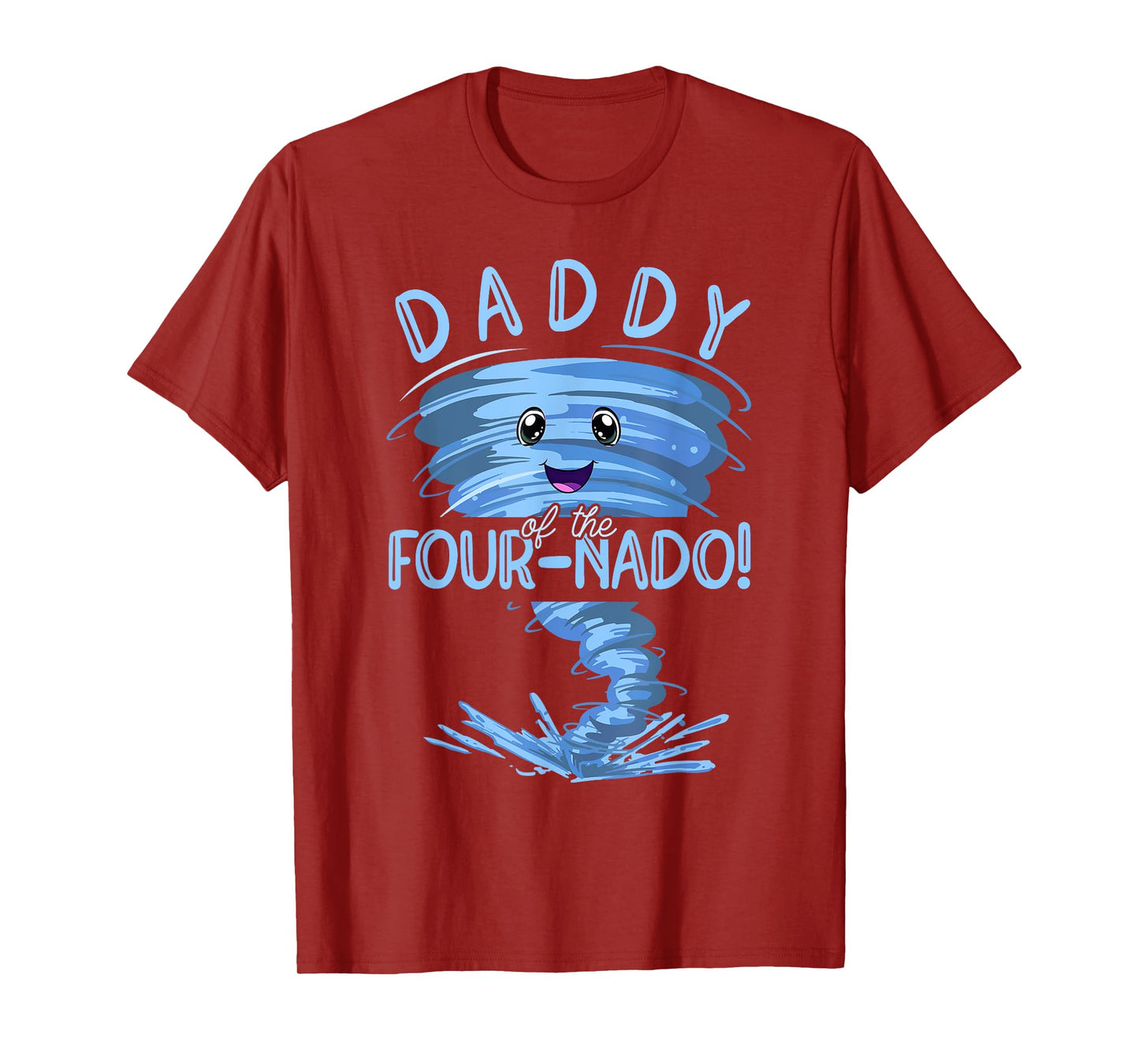 Daddy of the Four-Nado | Party 4nd Birthday | Tornado Dad T-Shirt