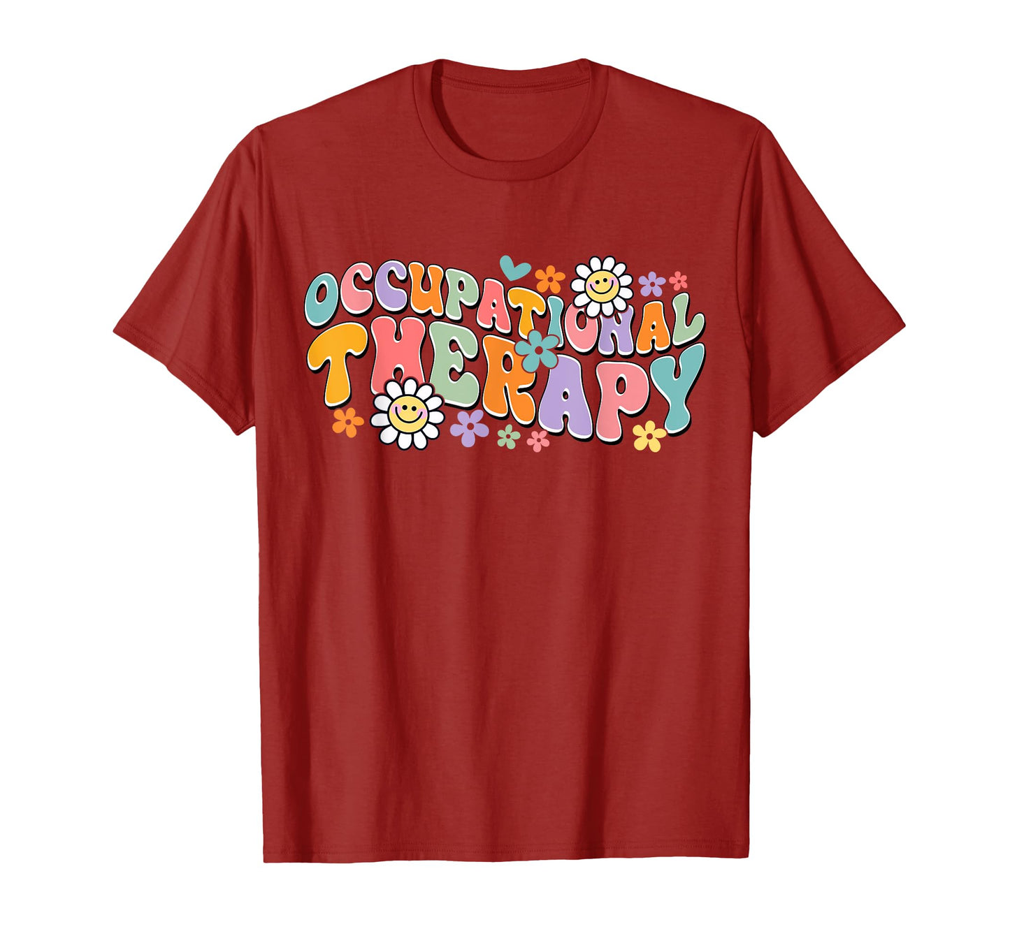 Floral Occupational Therapist OT Assistant Pediatric Therapy T-Shirt