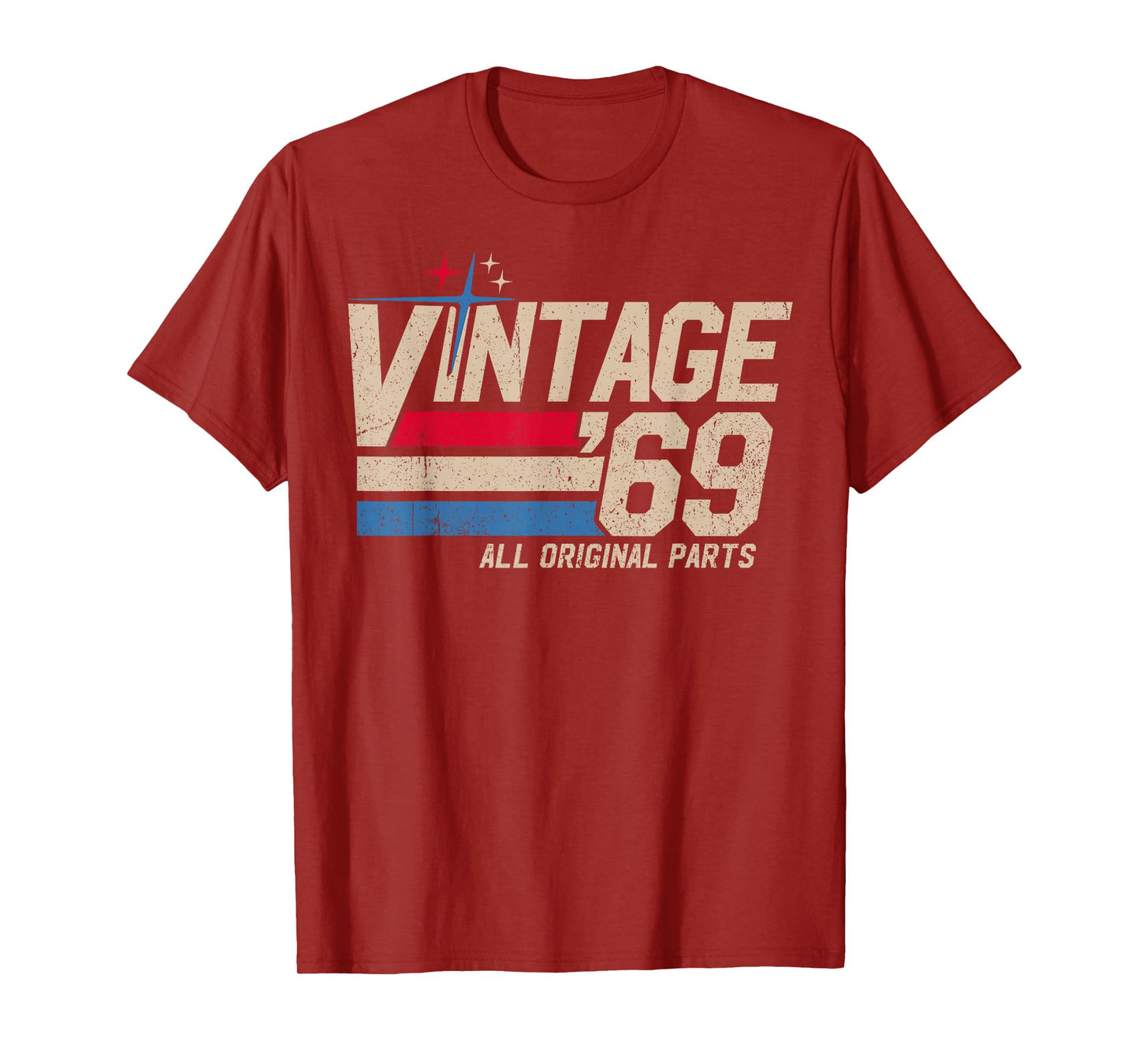 Vintage '69 Retro 56th Birthday for Men Dad USA Since 1969 T-Shirt