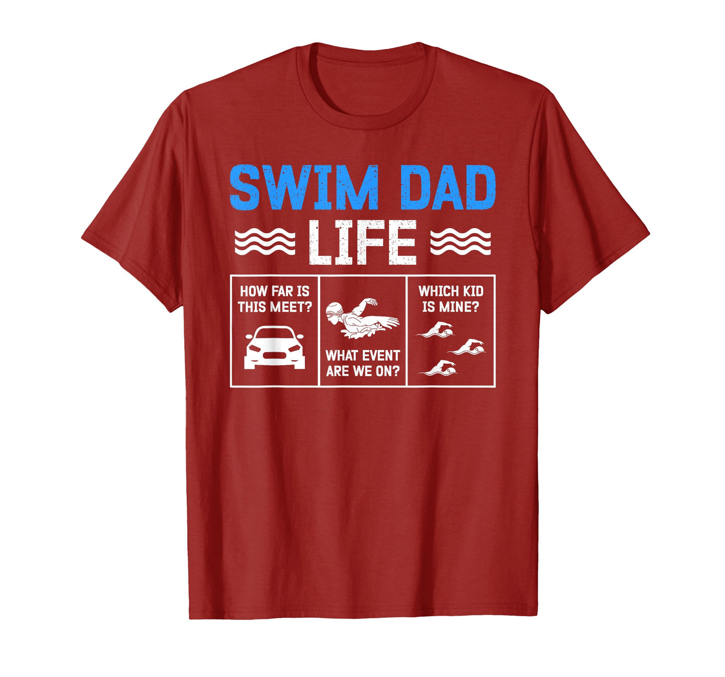 Swim Dad Life Swimming Dad Of A Swimmer Dad Swim Father T-Shirt