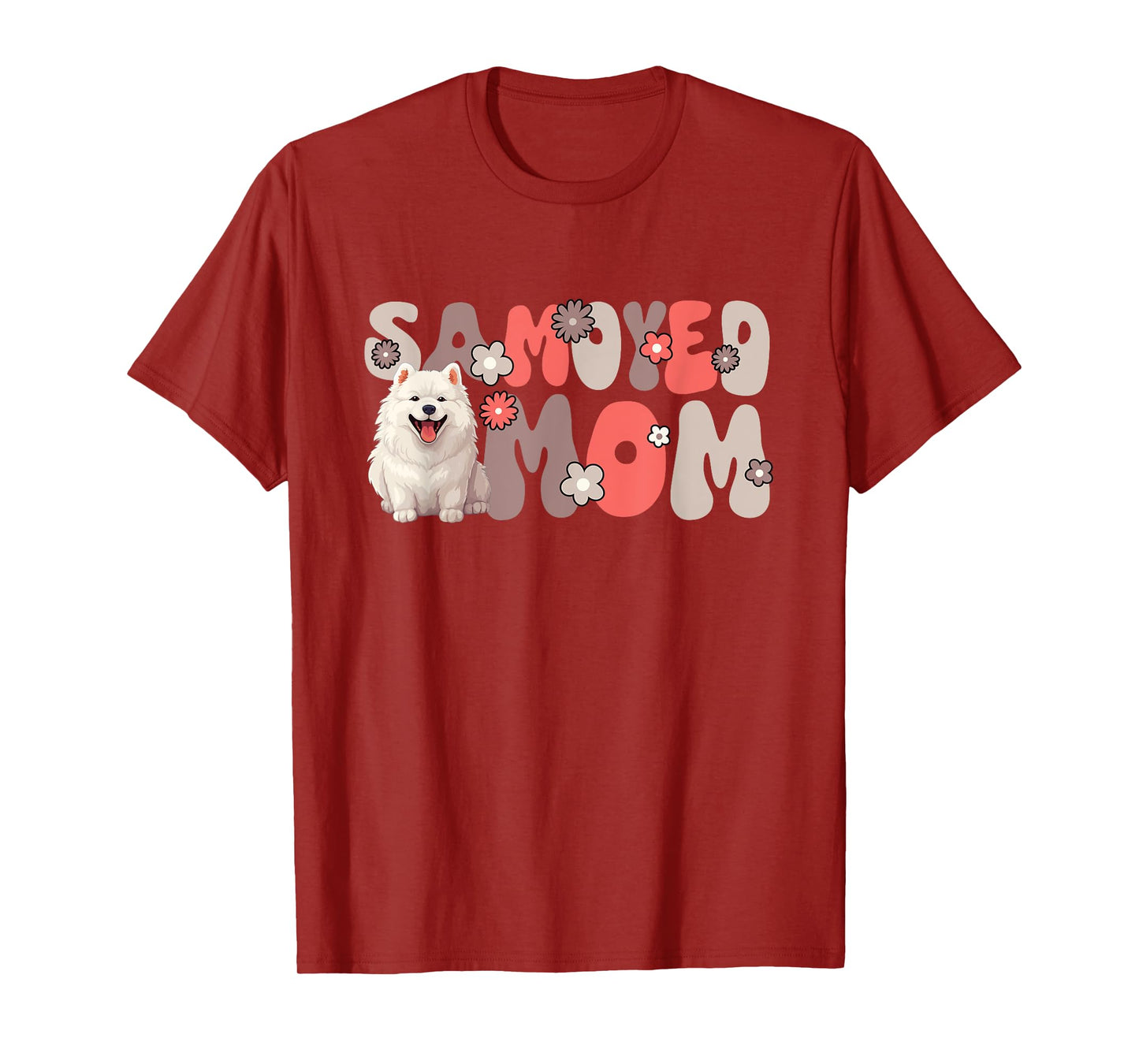 Samoyed Groovy World's Best Samoyed Mom T-Shirt