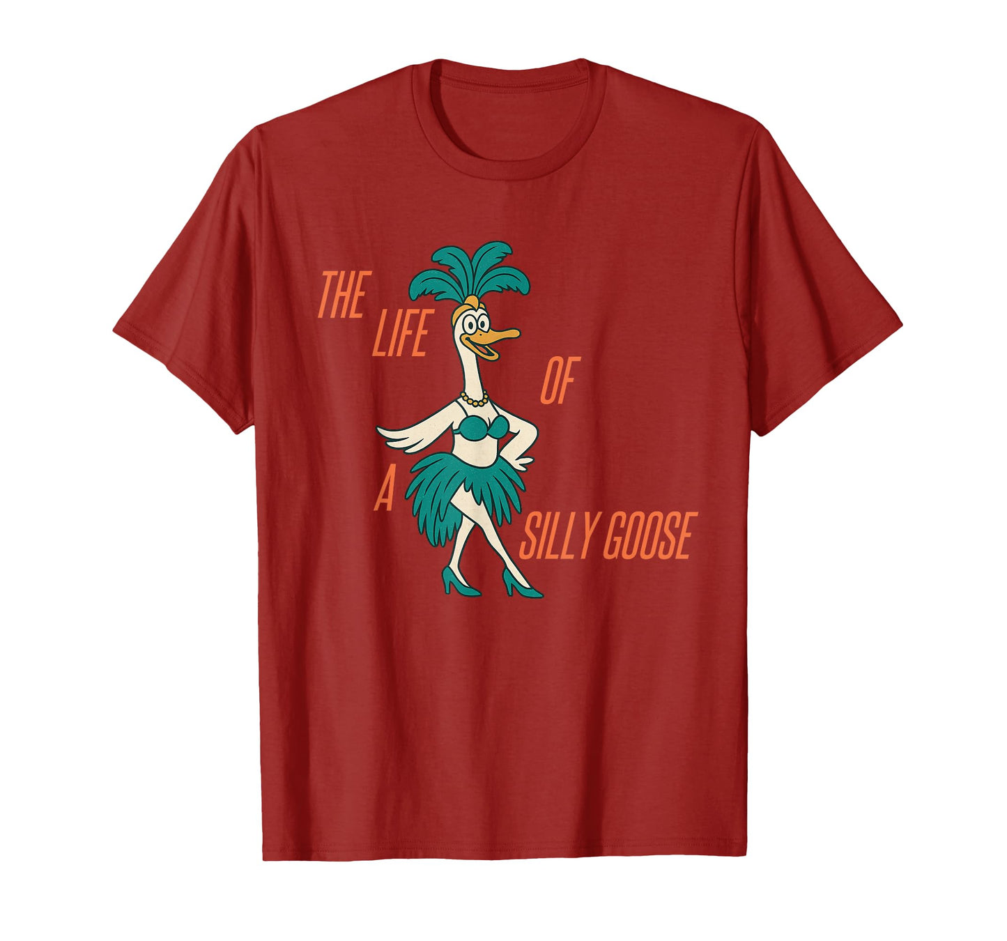 The Life of A Silly Goose Funny Trendy Meme Show Girl T-Shirt