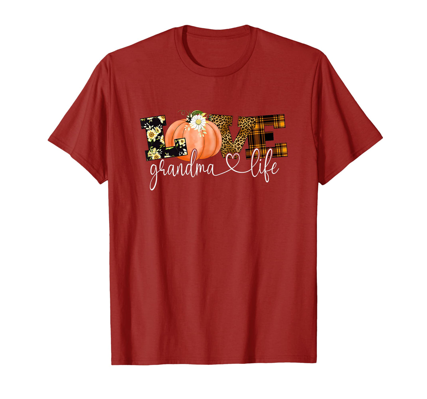 love grandma life fall season pumpkin T-Shirt