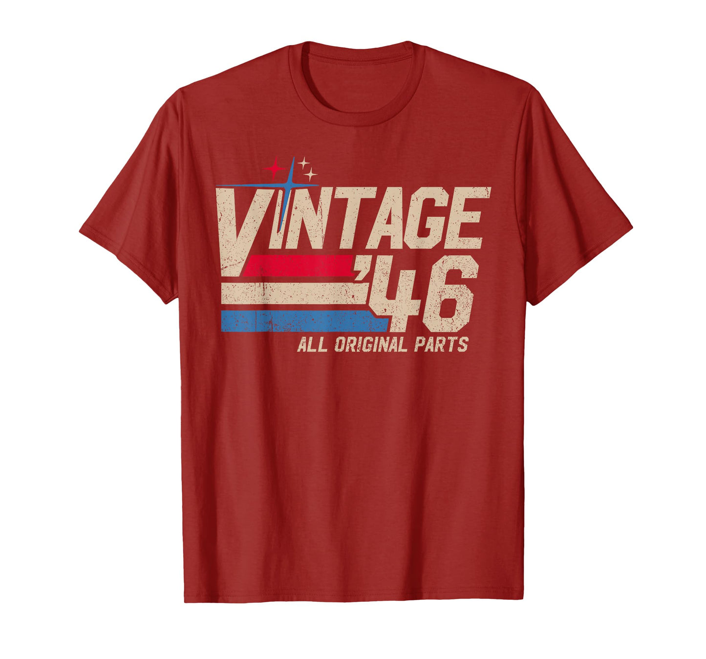 Vintage 1946 Retro 79th Birthday for Men Woman 79 Years Old T-Shirt