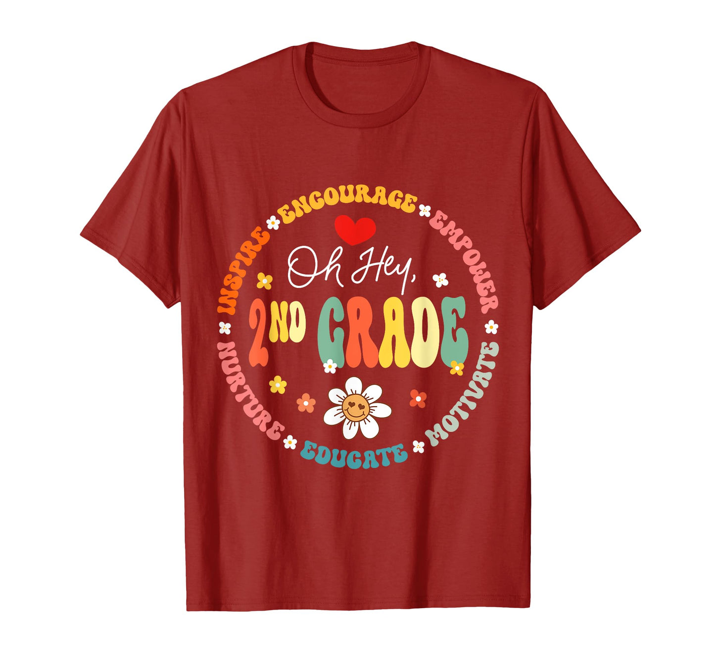 Second Grade Teacher Oh Hey 2nd Grade Life 1st Day Of School T-Shirt