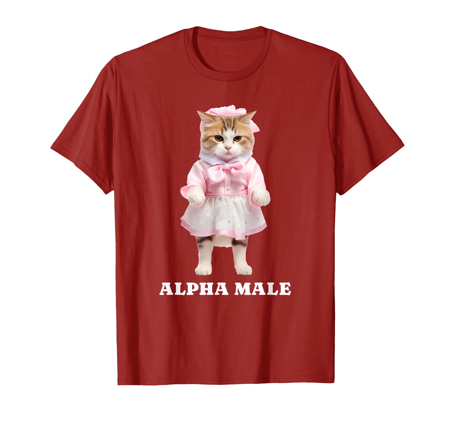 Alpha Male (with a funny little kitten cat print) T-Shirt