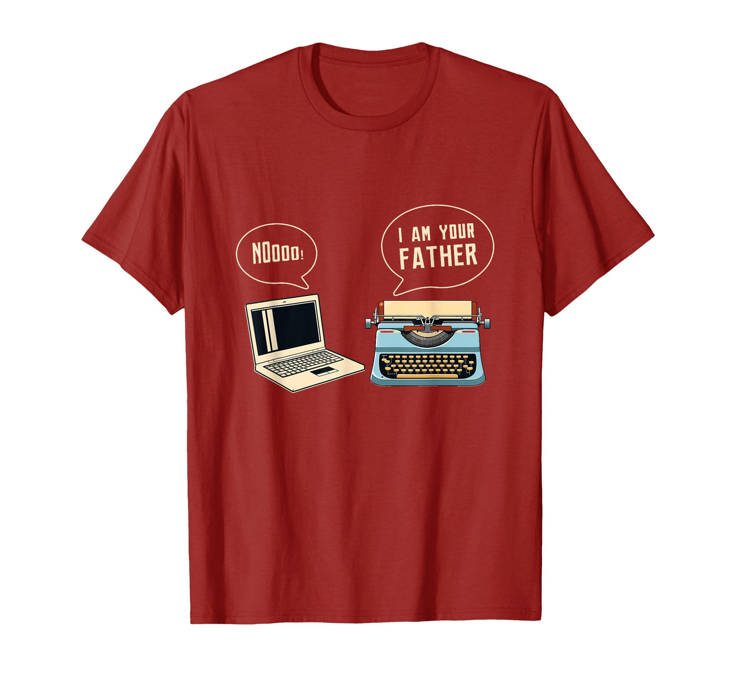 Computer Typewriter I Am Your Father Programmer Accessories T-Shirt