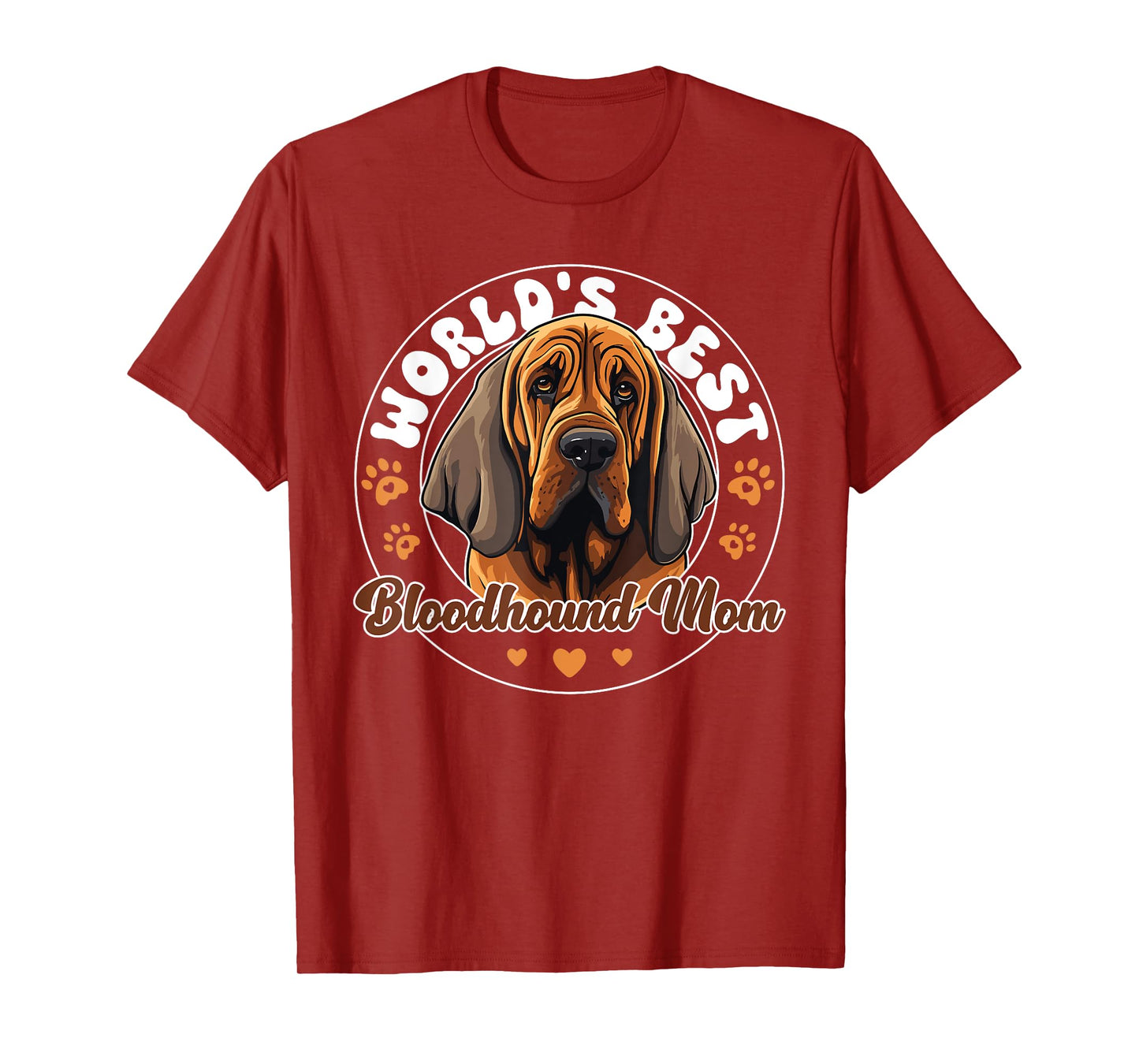 Bloodhound Groovy World's Best Bloodhound Mom T-Shirt