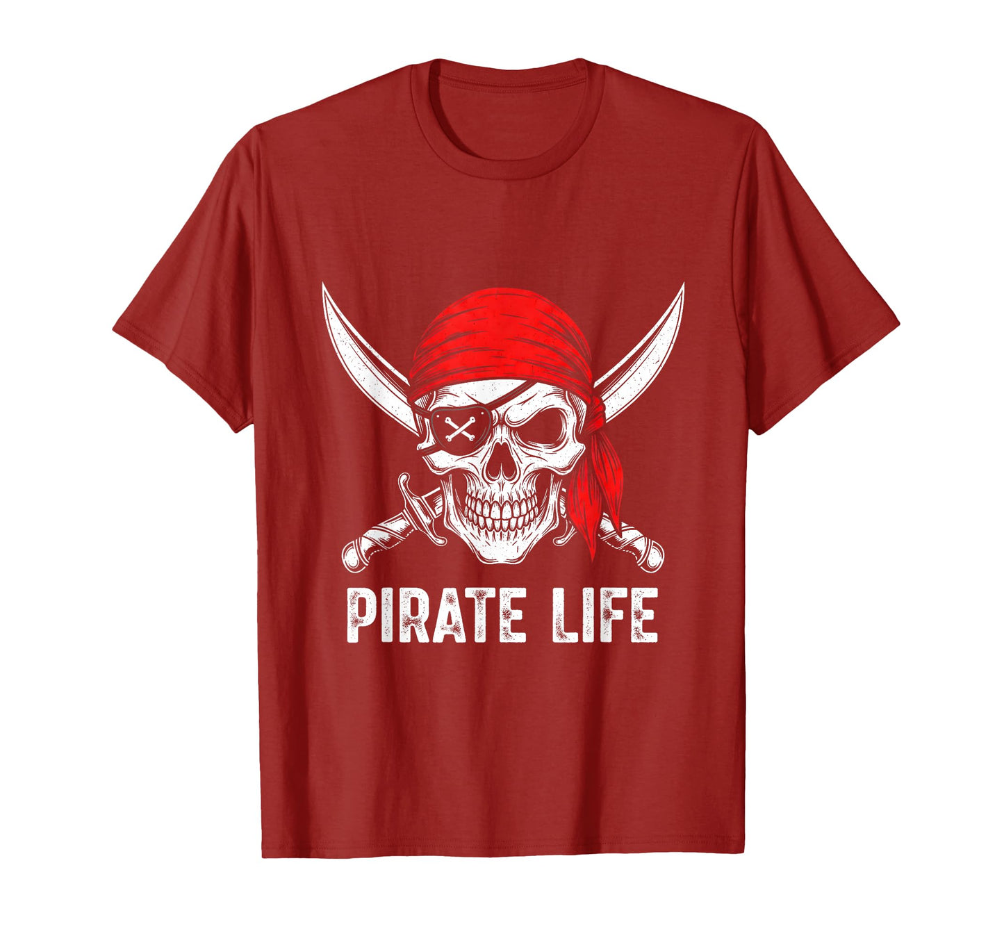 Halloween Skull Pirate of The Caribbean Costume Men Women T-Shirt