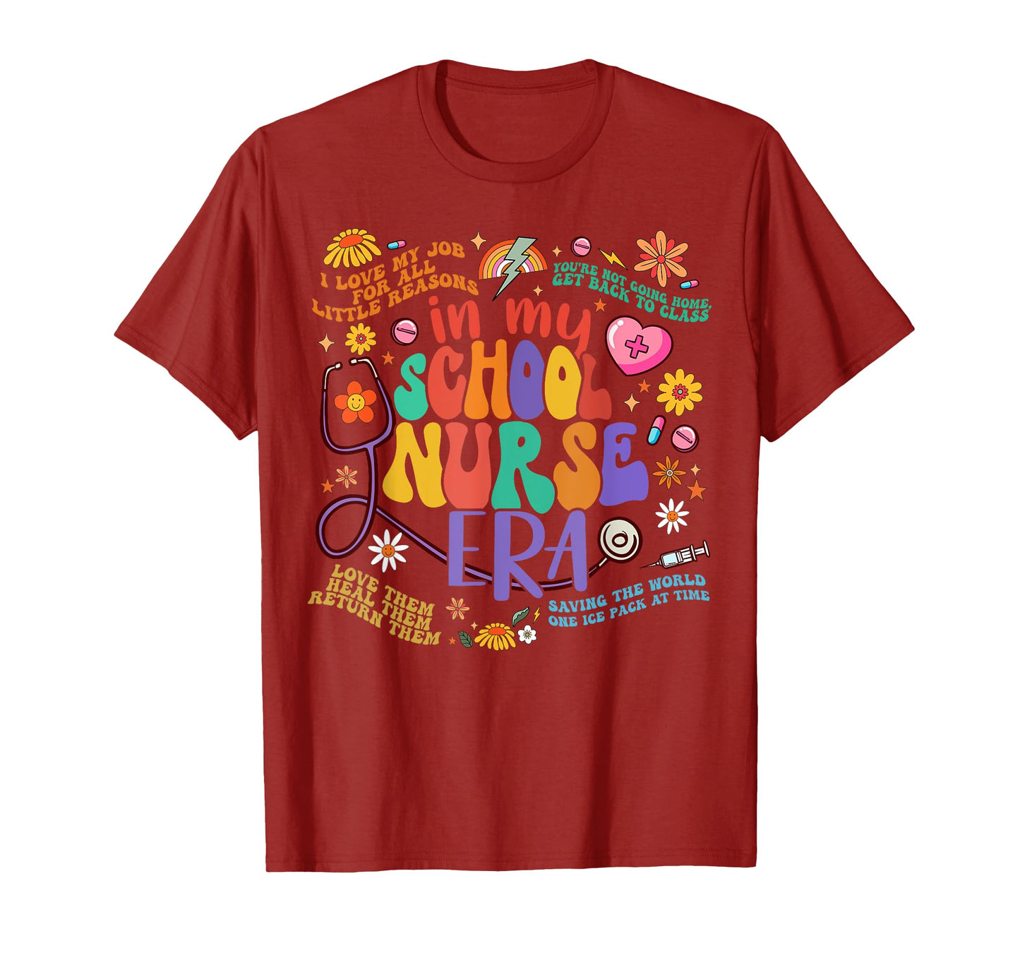 Women In My School Nurse Era School Nurse Week 2024 T-Shirt