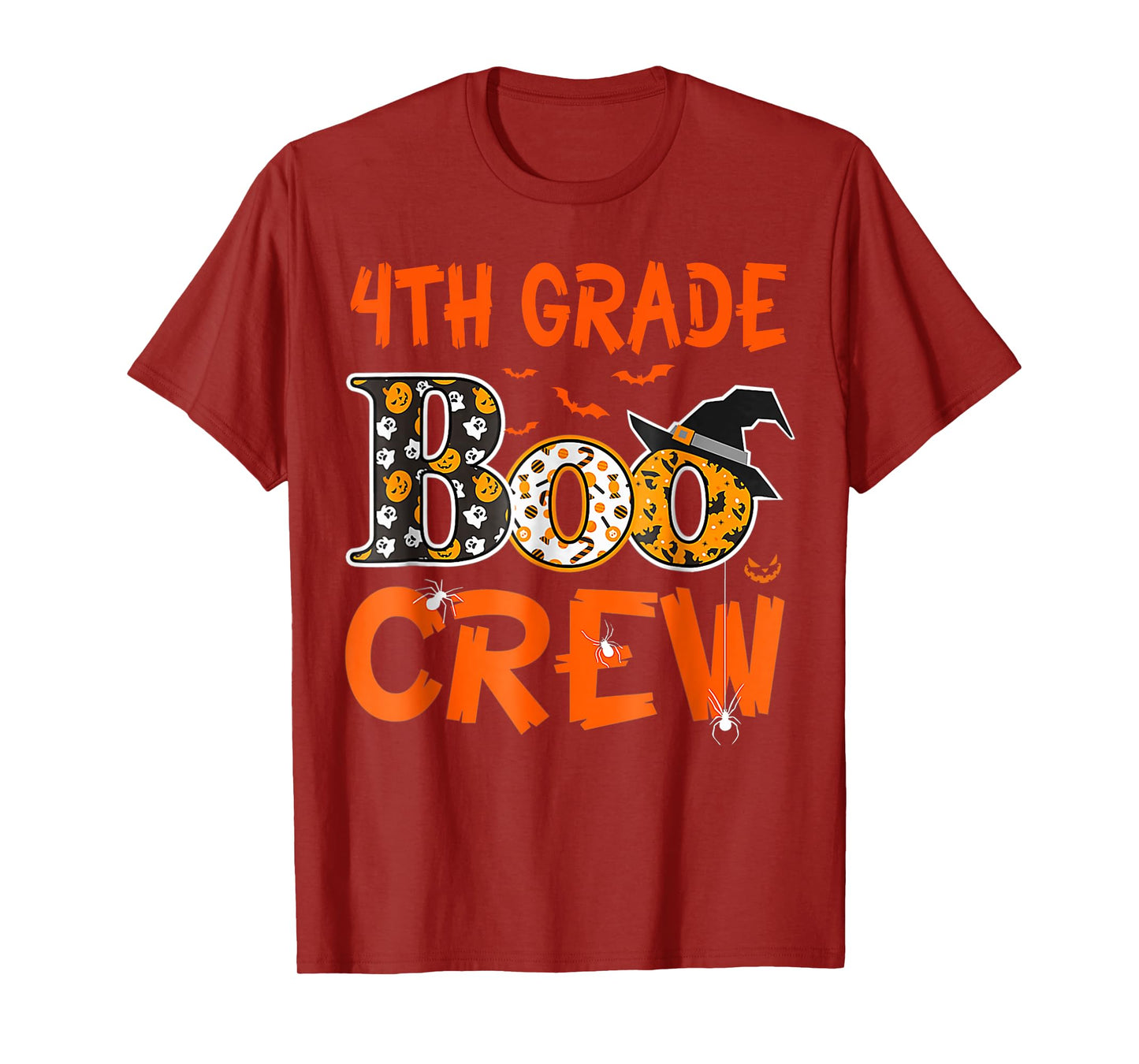 4th Grade Boo Crew Teacher Student Funny Halloween T-Shirt