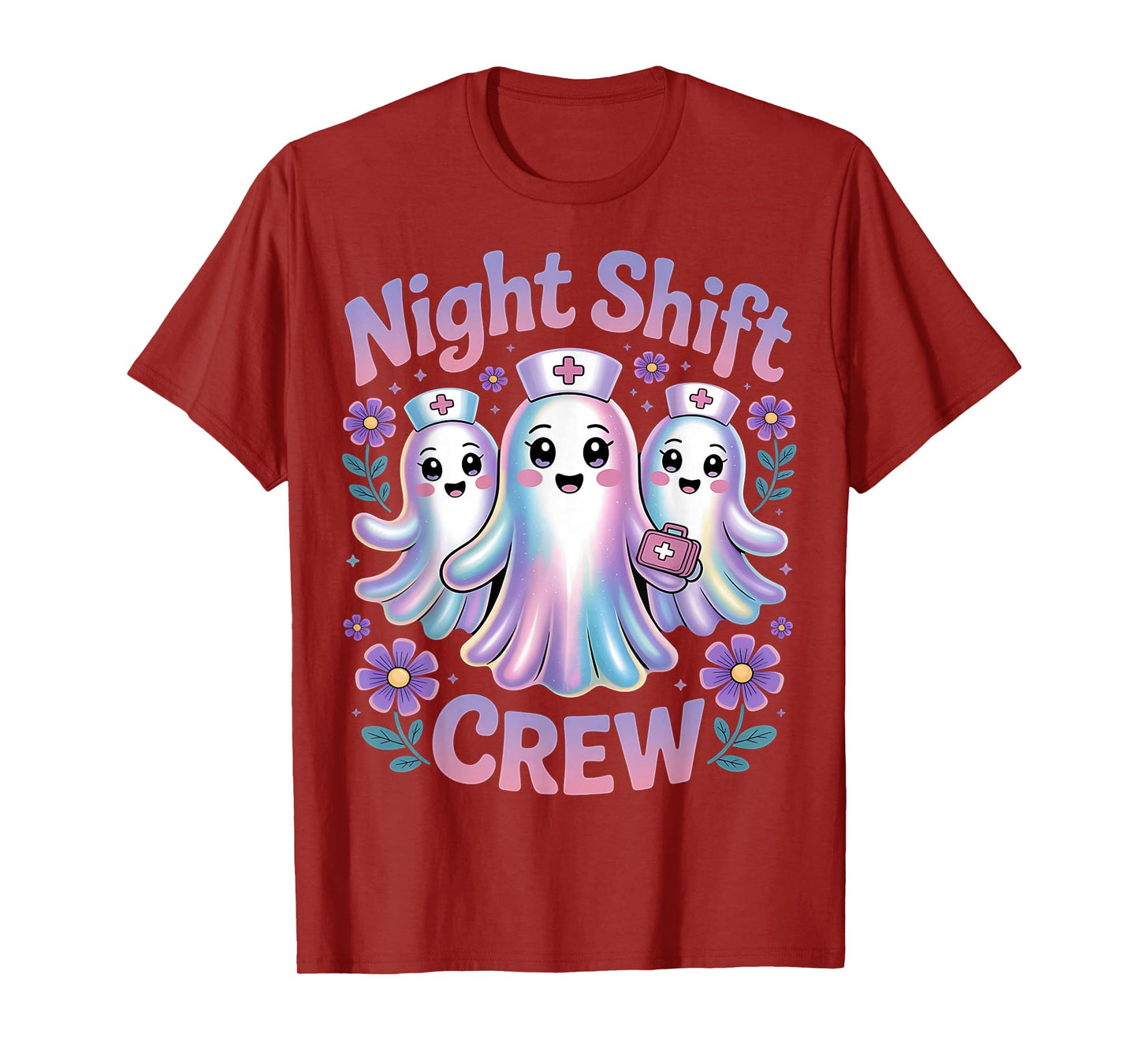 Halloween Nurse Shirt ICU RN OBGYN Medical Night Shift Crew T-Shirt