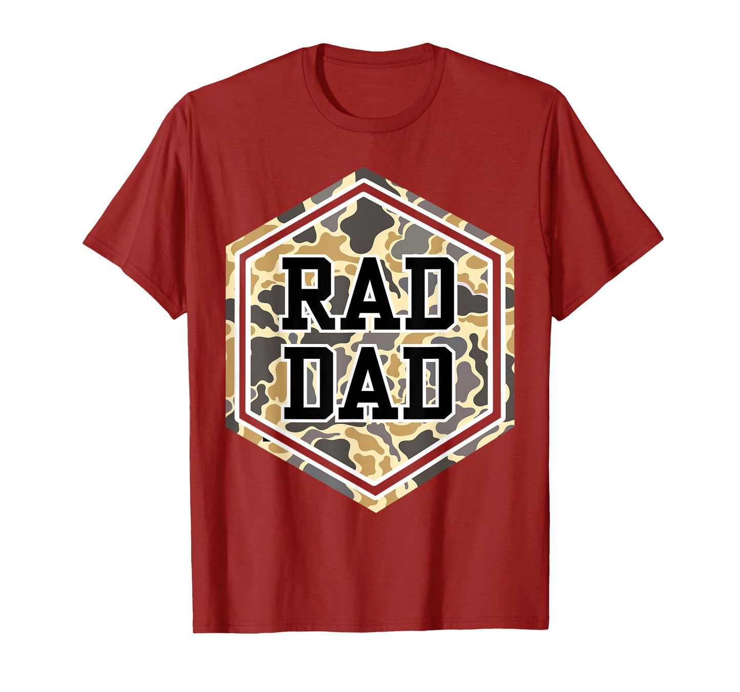 Vintage Rad Camo Dad Daddy Grandpa Papa Fathers Day Dad Life T-Shirt