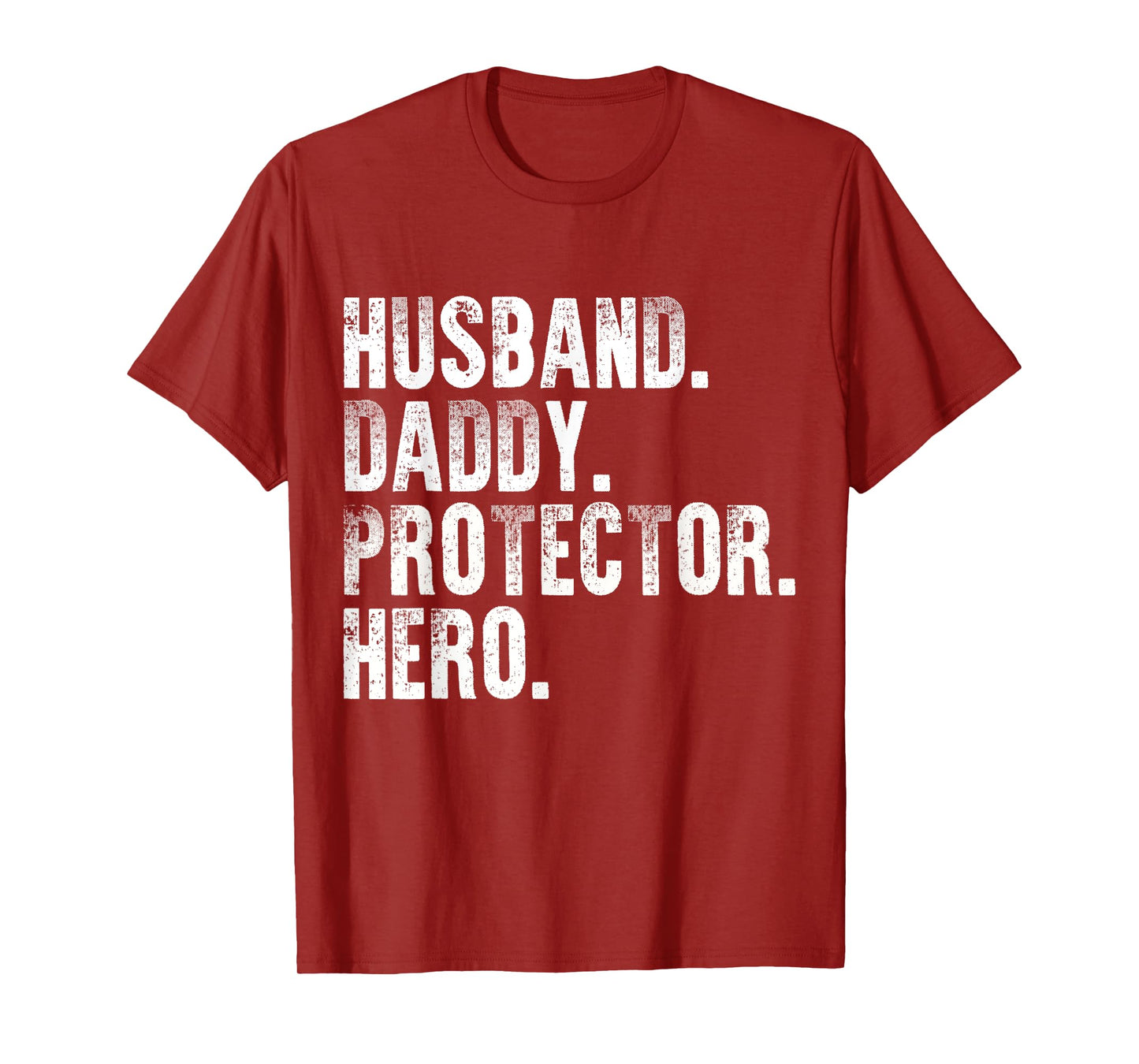 Husband Daddy Protector Hero Funny Father's Day Mens T-Shirt