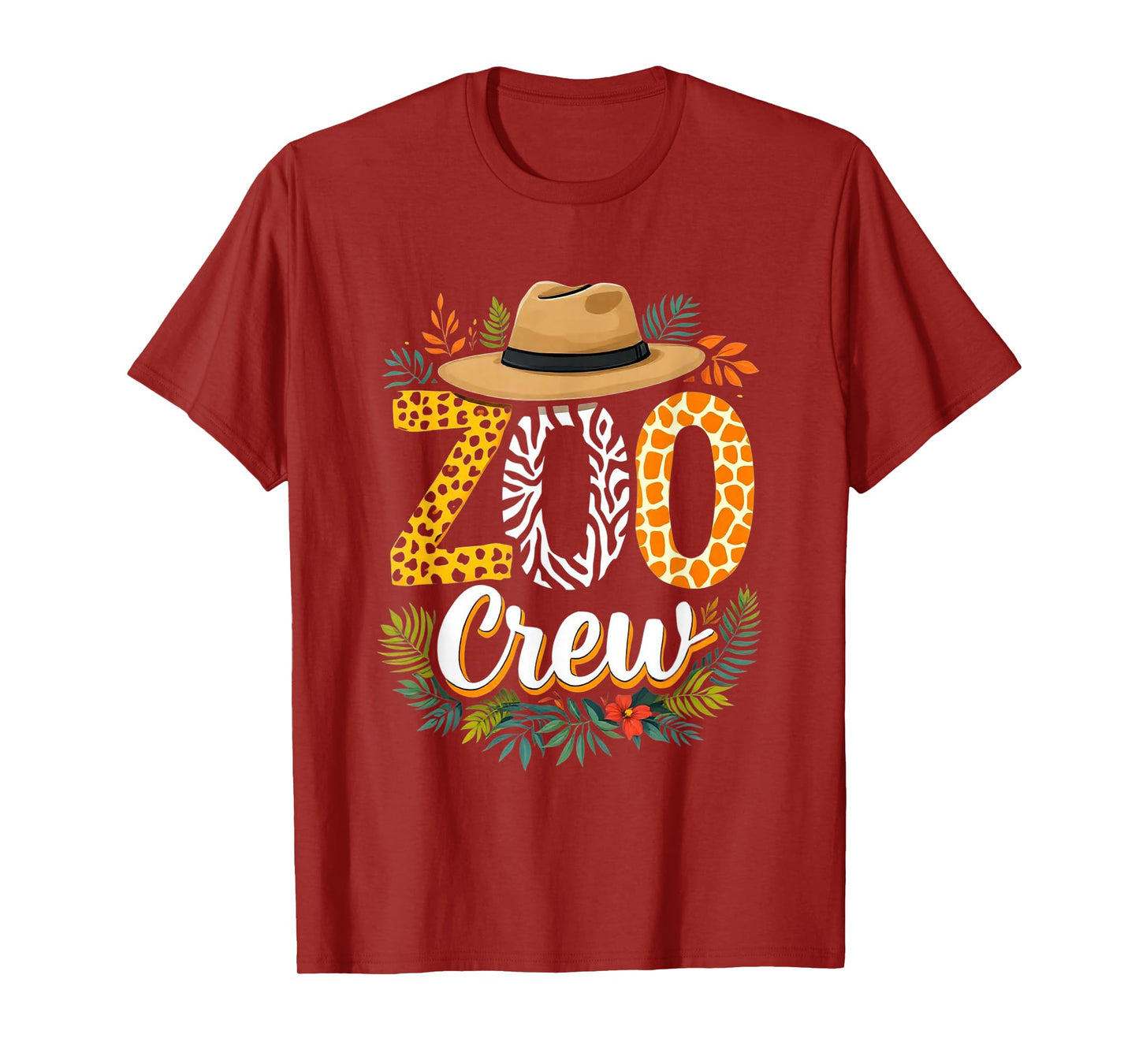 Zoo Crew Safari Adventure Wildlife Expedition Trip Animals T-Shirt